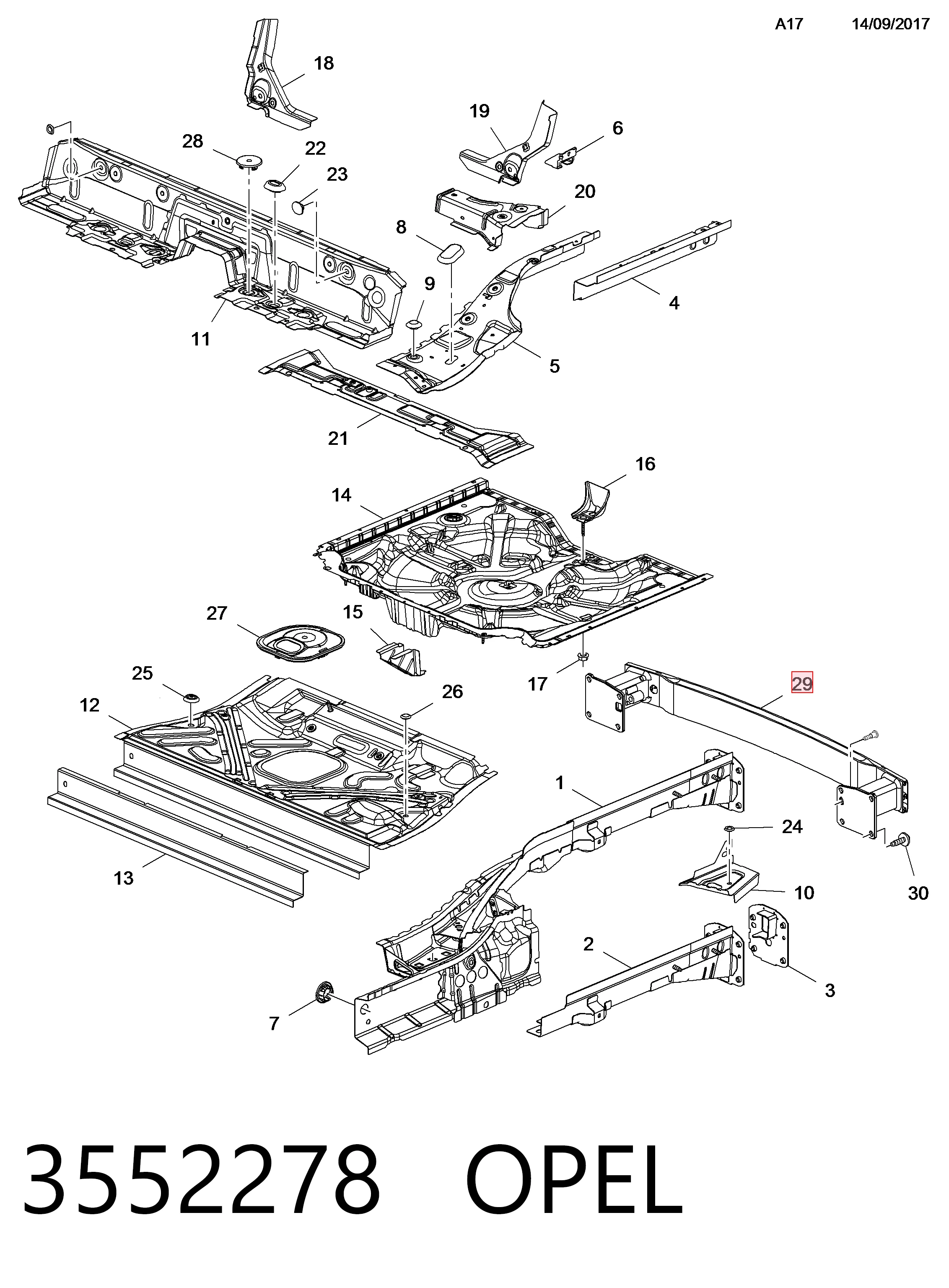 Wzmocnienie zderzaka tylnego do Citroen C5 AIRCROSS 