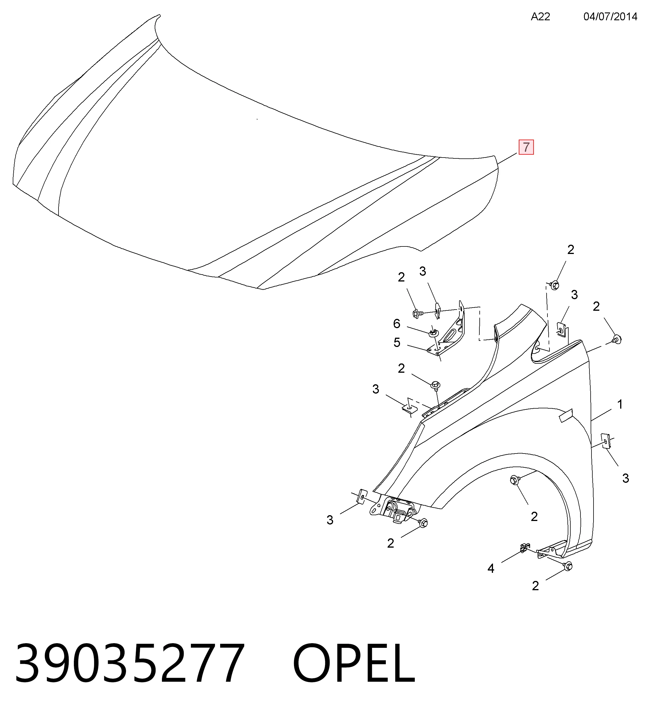  Maska silnika Opel Corsa 