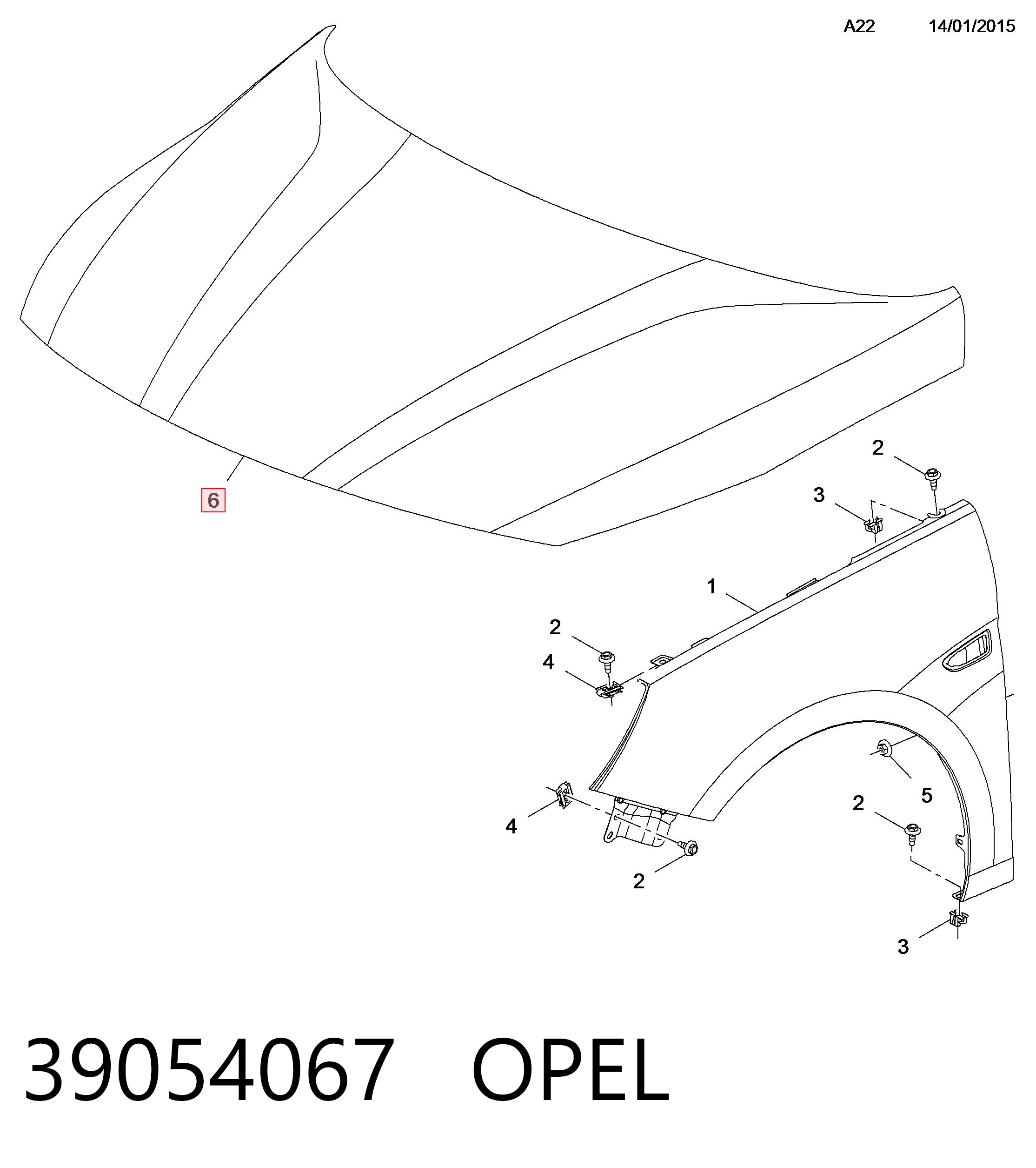 Maska silnika Opel Astra K kombi (2015 - 2022) cena, od 493,92 USD