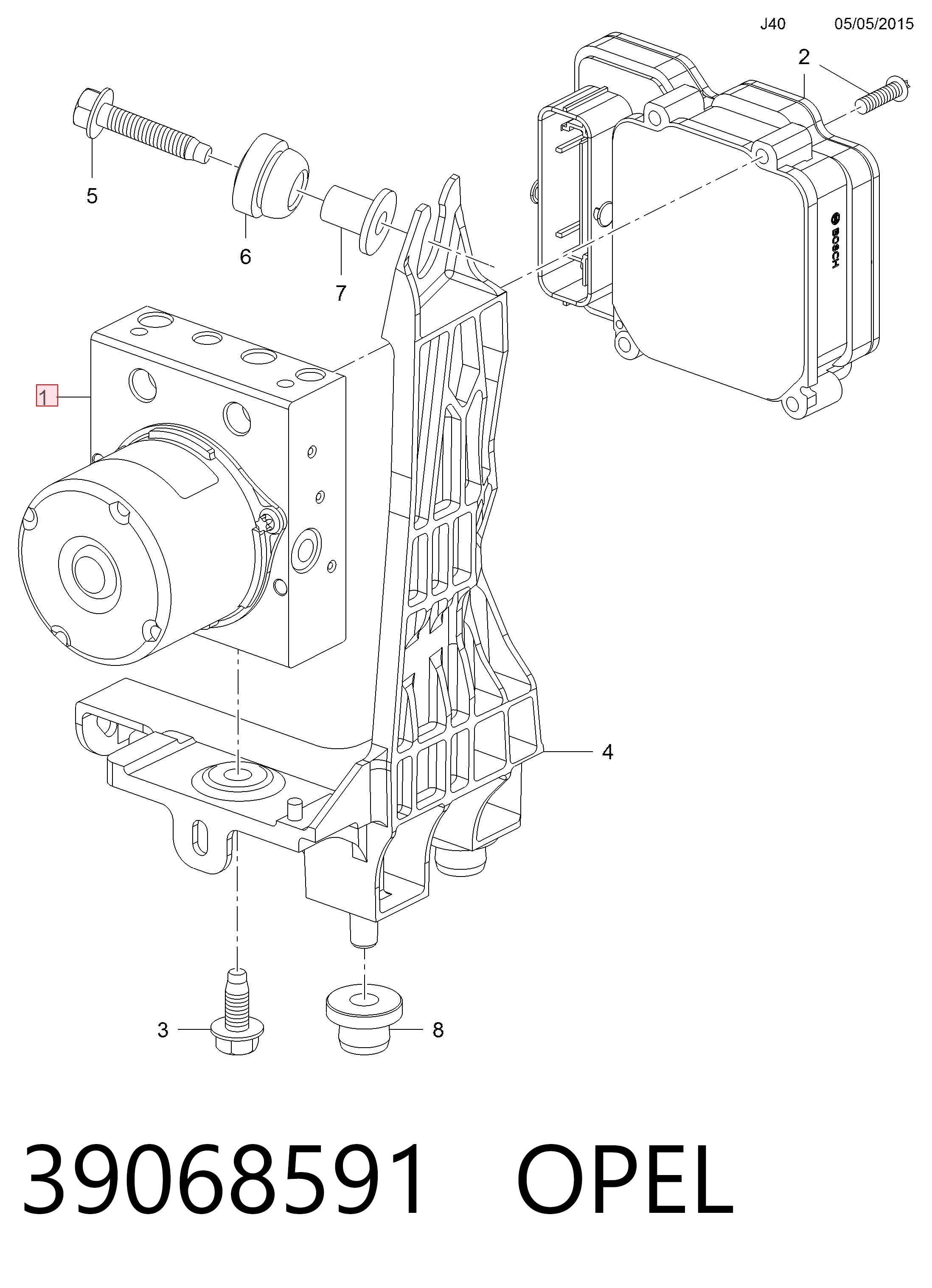 Sterownik ABS  hydrauliczny Opel Astra K kombi (2015 - 2022) cena, od 177,61 USD