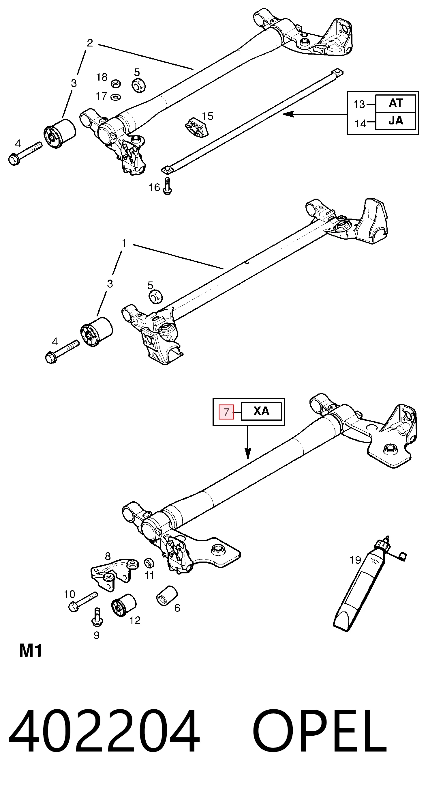 Korpus osi tylnej Opel Corsa C hatchback (F08, F68) (2000 - 2006) cena, od 251,47 USD