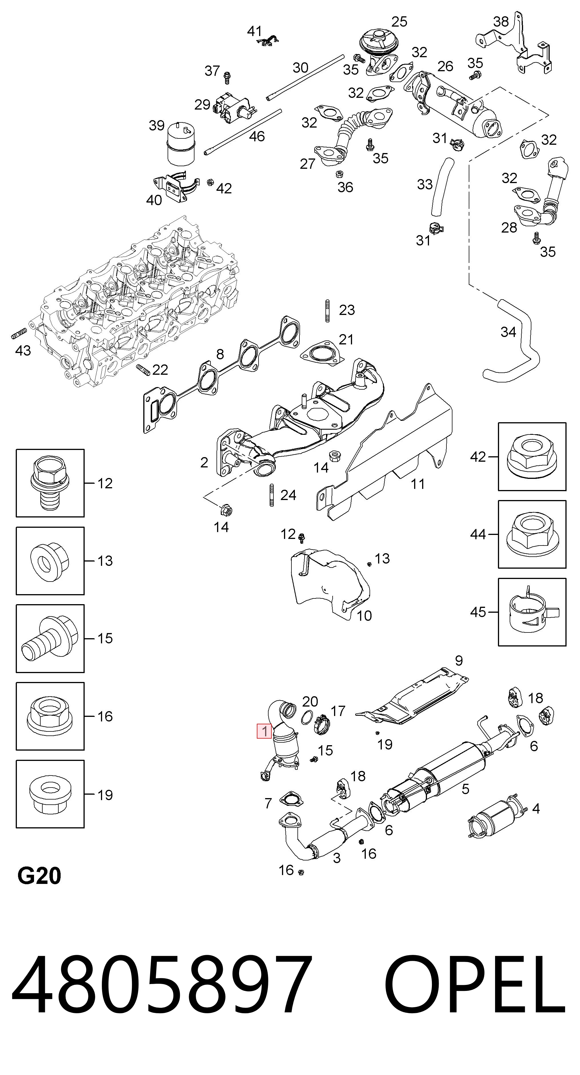 Konwerter-katalizator do Chevrolet Captiva I C100