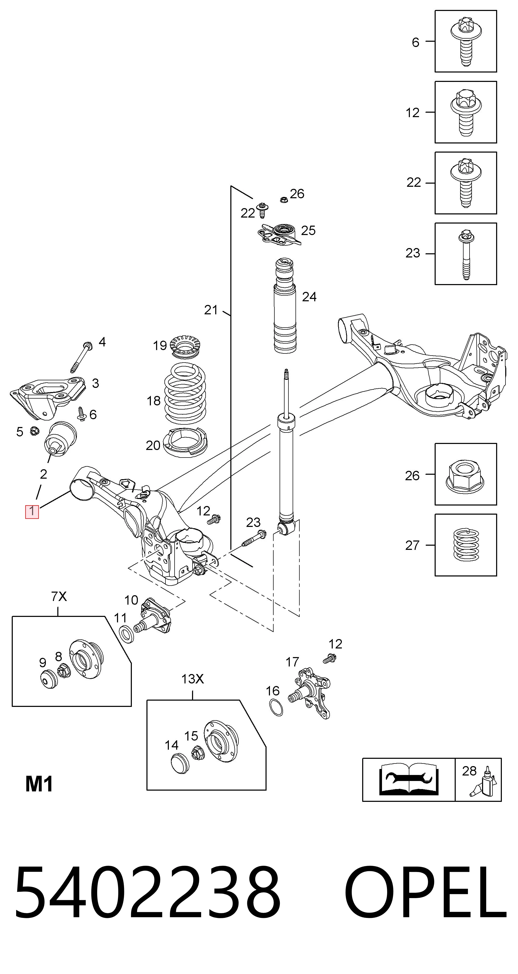 Do koszyka Korpus osi tylnej Fiat Punto GRAND 199