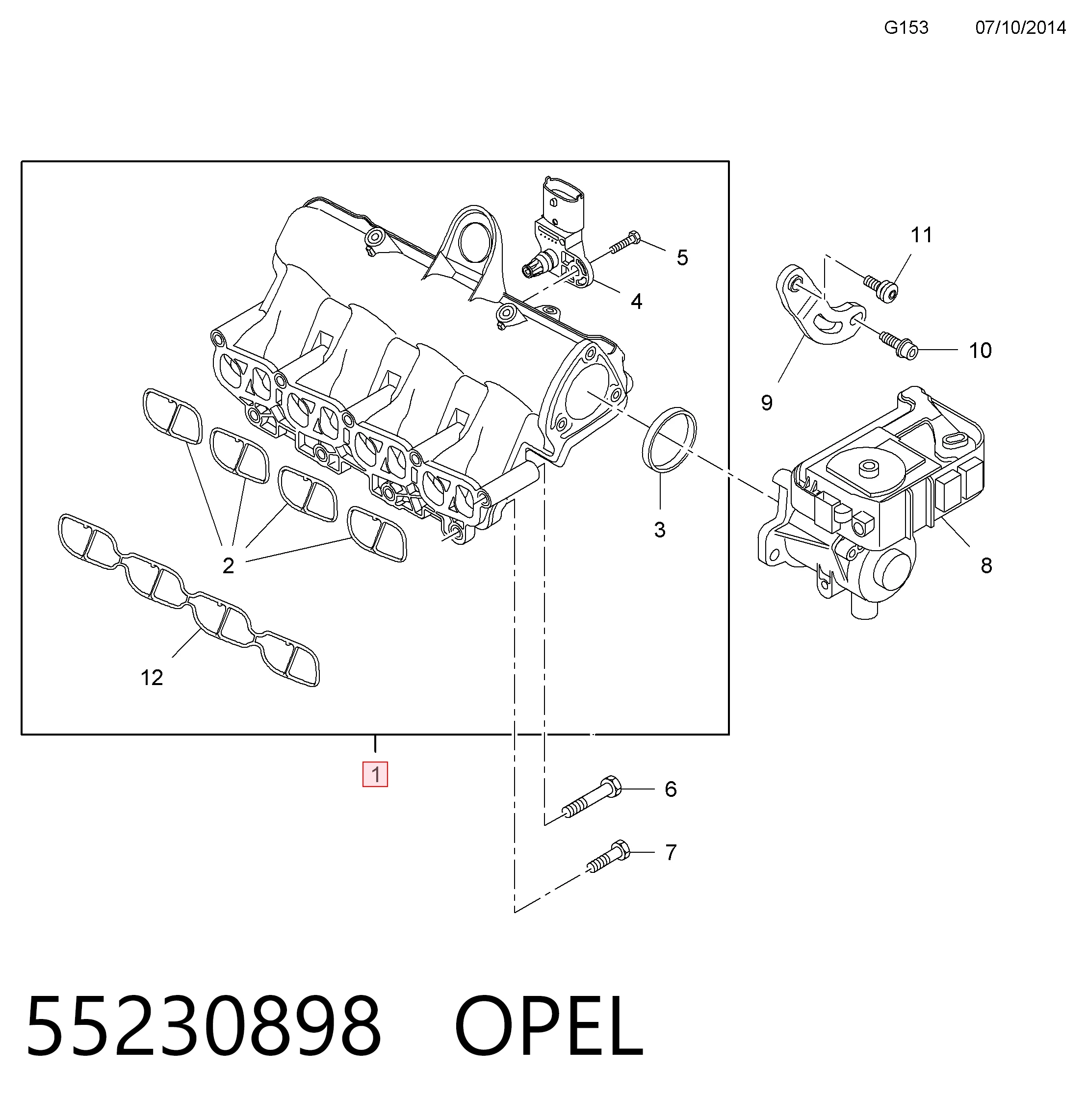 Do koszyka Kolektor ssący Fiat Panda II 169A