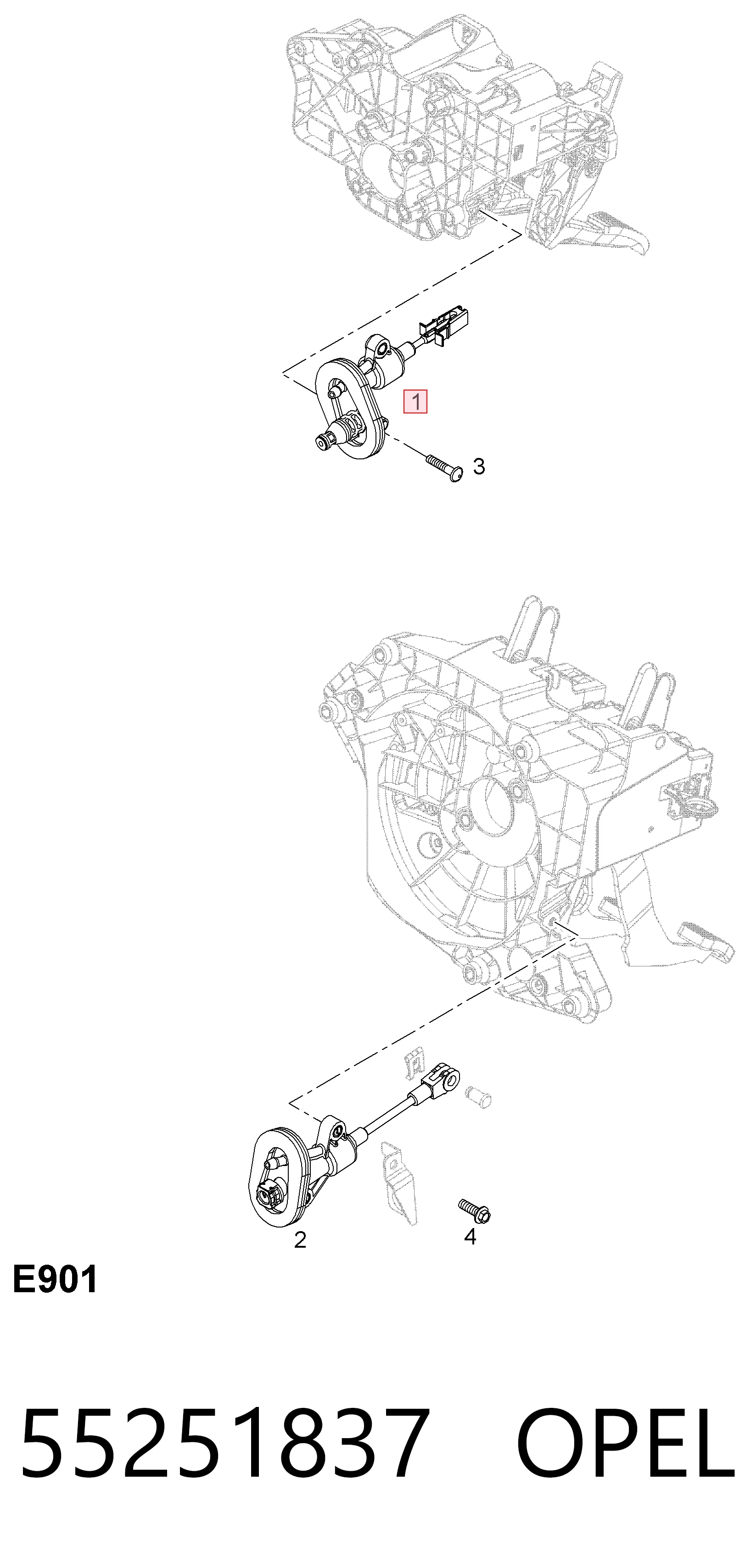 55251837 Opel Cylinder sprzęgła główny