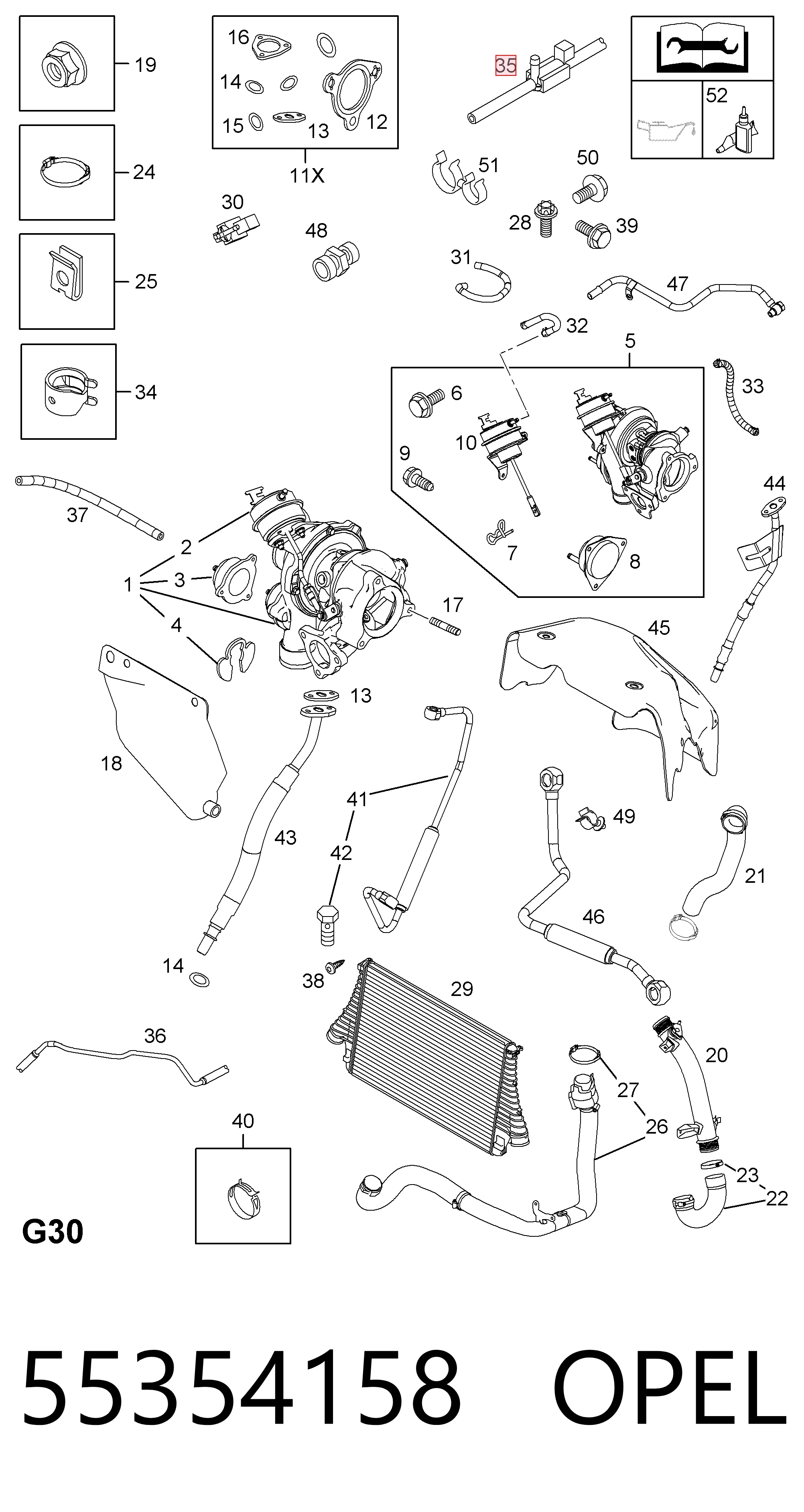 55354158 Peugeot/Citroen Zawór przełączający systemu doprowadzenia powietrza