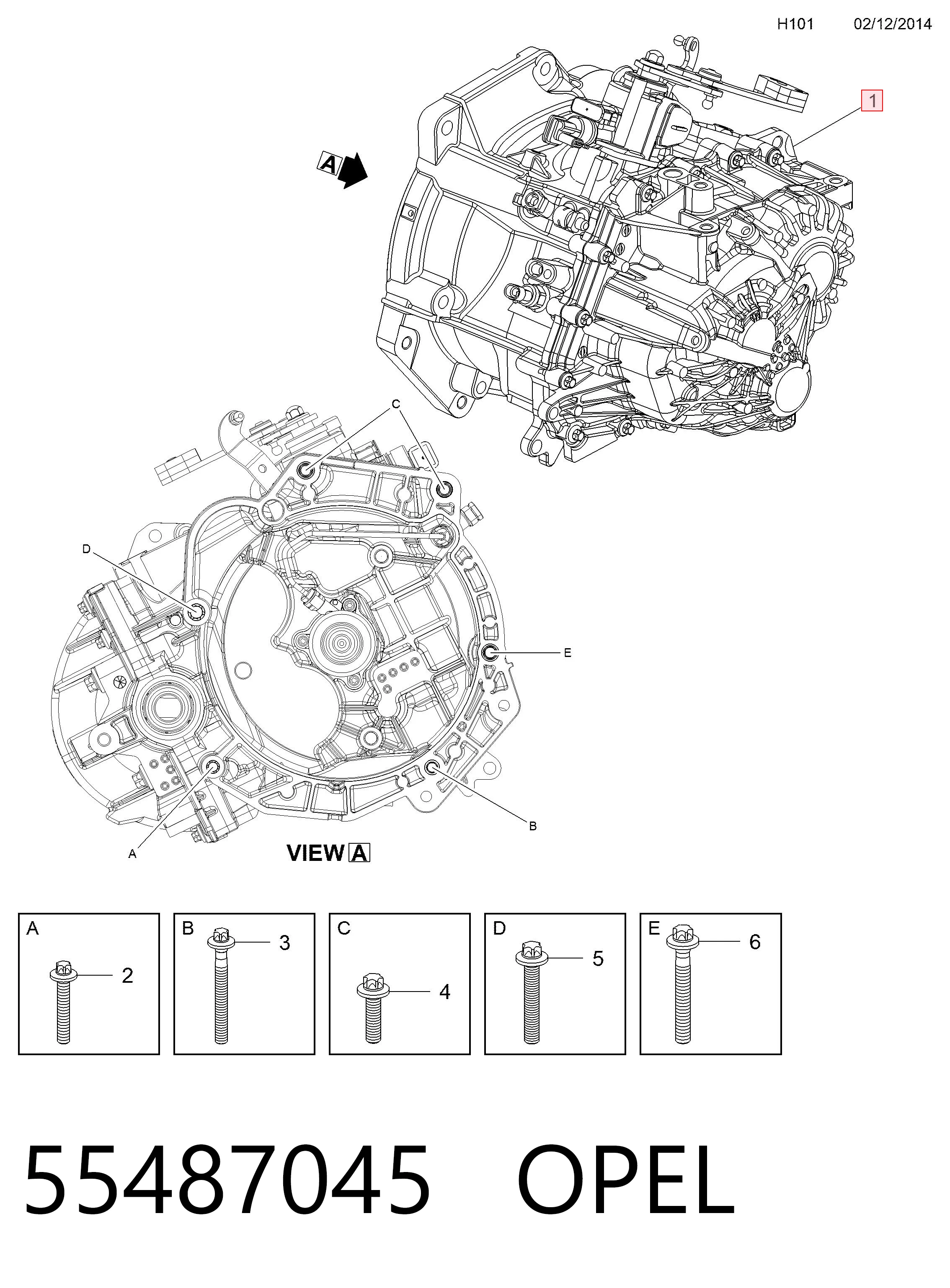 Mechaniczna skrzynia biegów w komplecie do Opel Corsa E X15