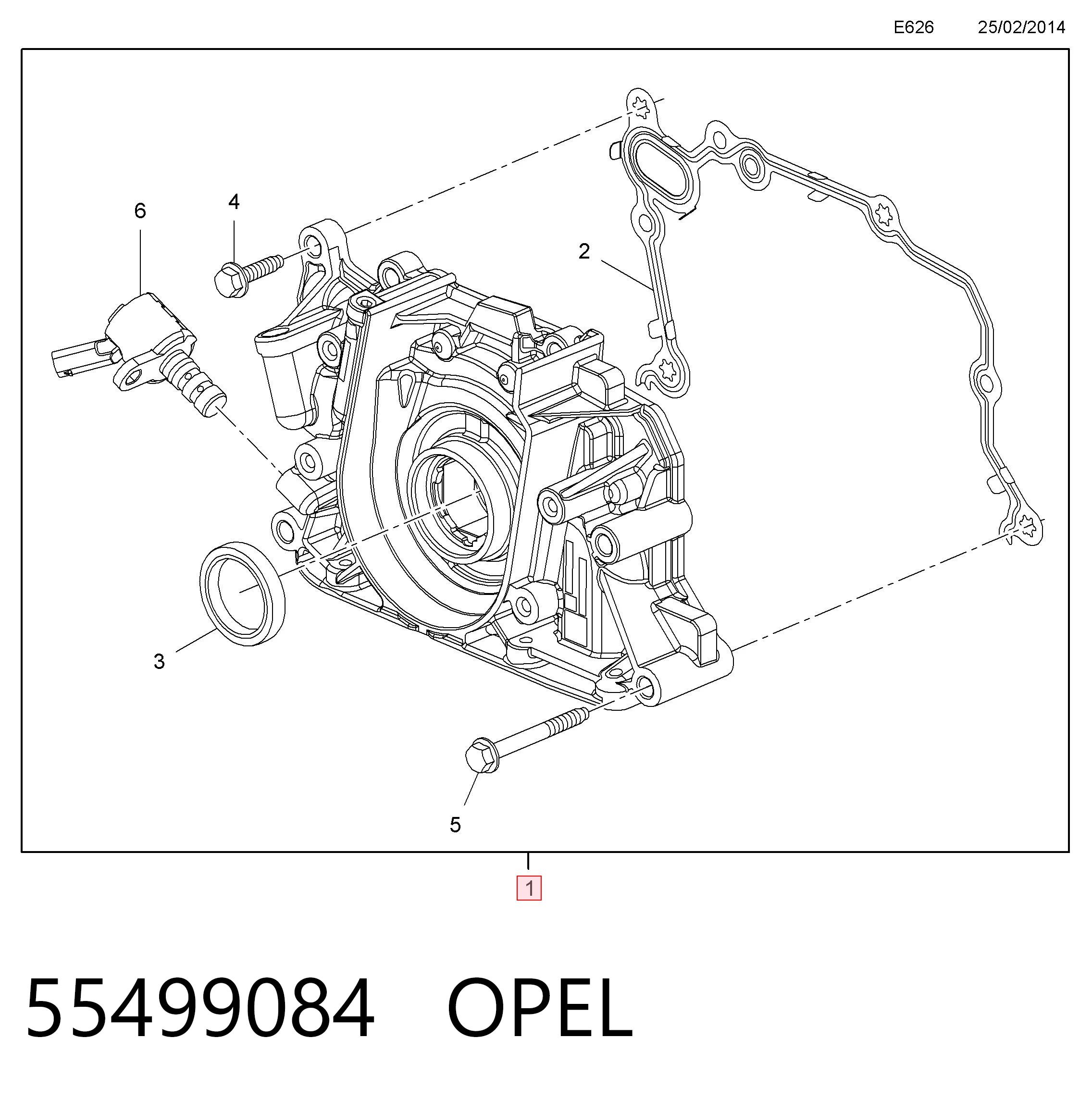 55499084 Opel Pompa oleju