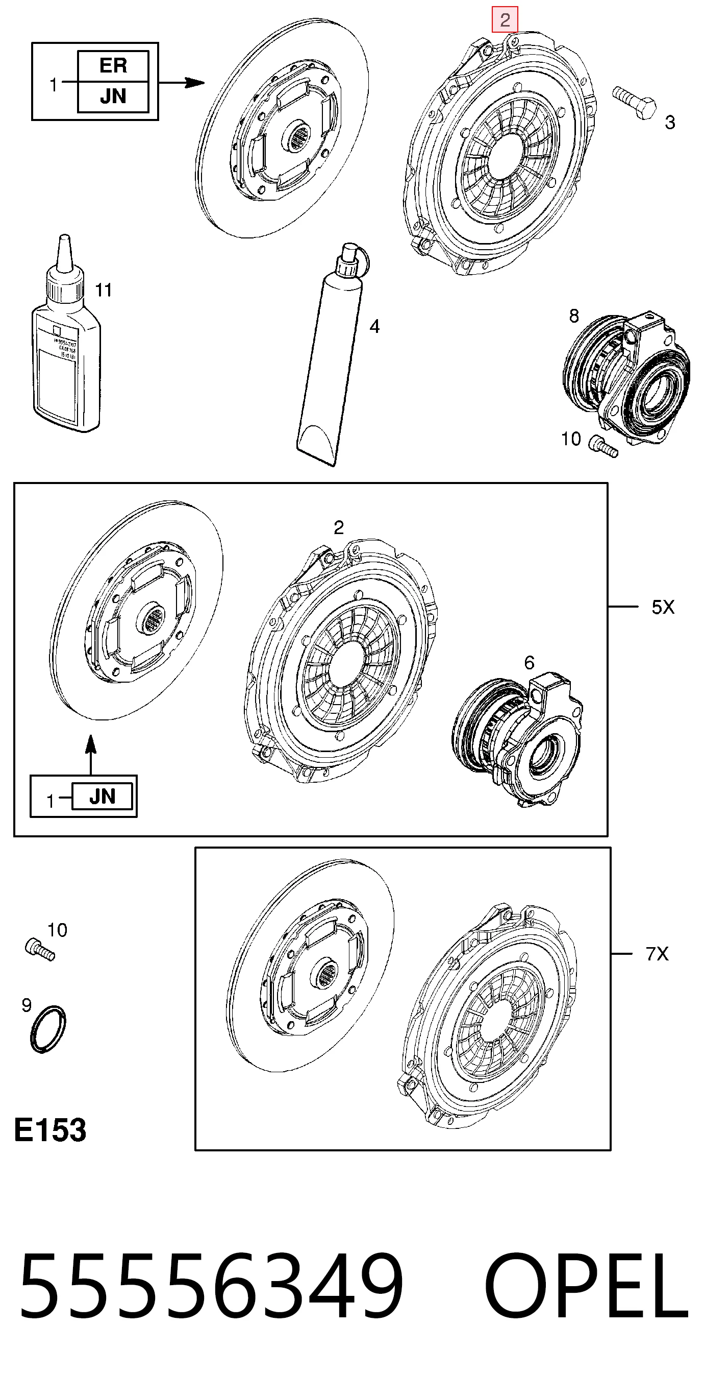  Docisk sprzęgła Opel Zafira 