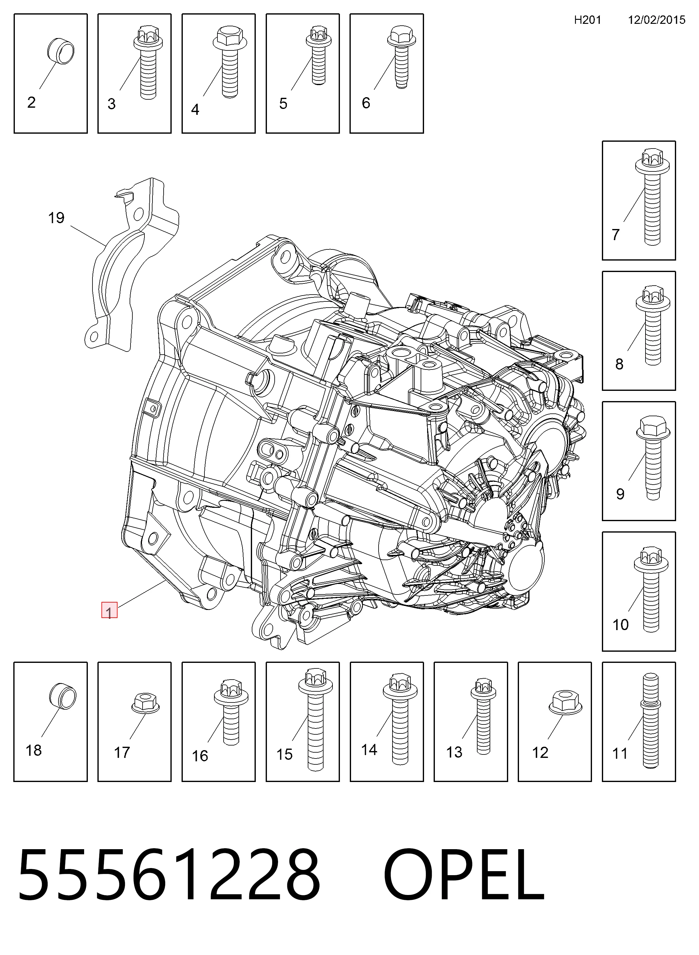 Mechaniczna skrzynia biegów w komplecie do Opel Zafira B A05