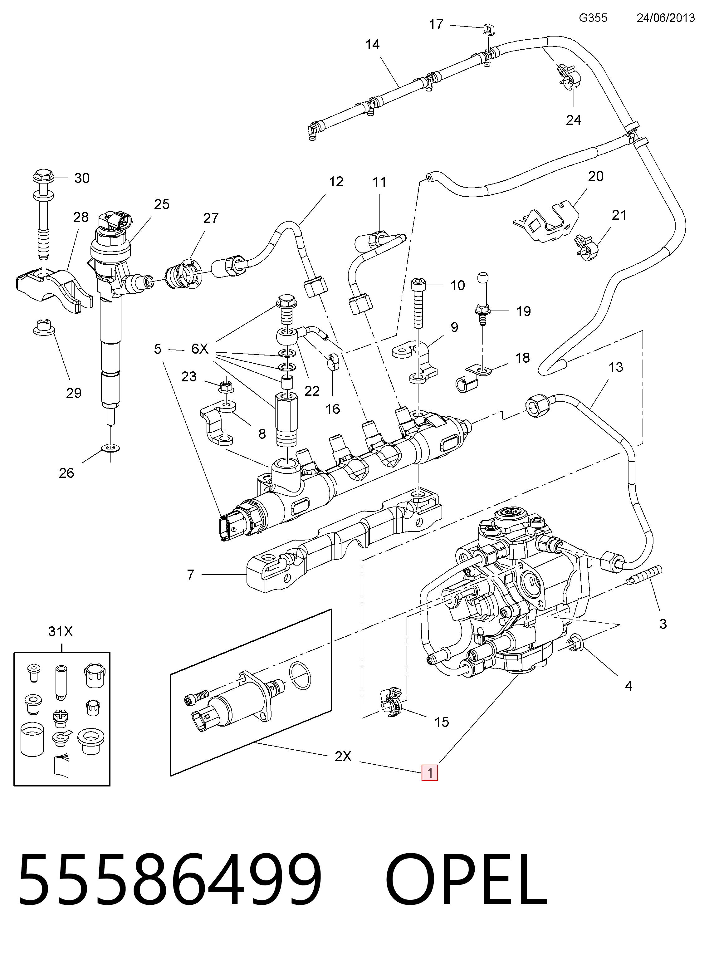 95528028 Peugeot/Citroen Pompa wtryskowa wysokiego ciśnienia