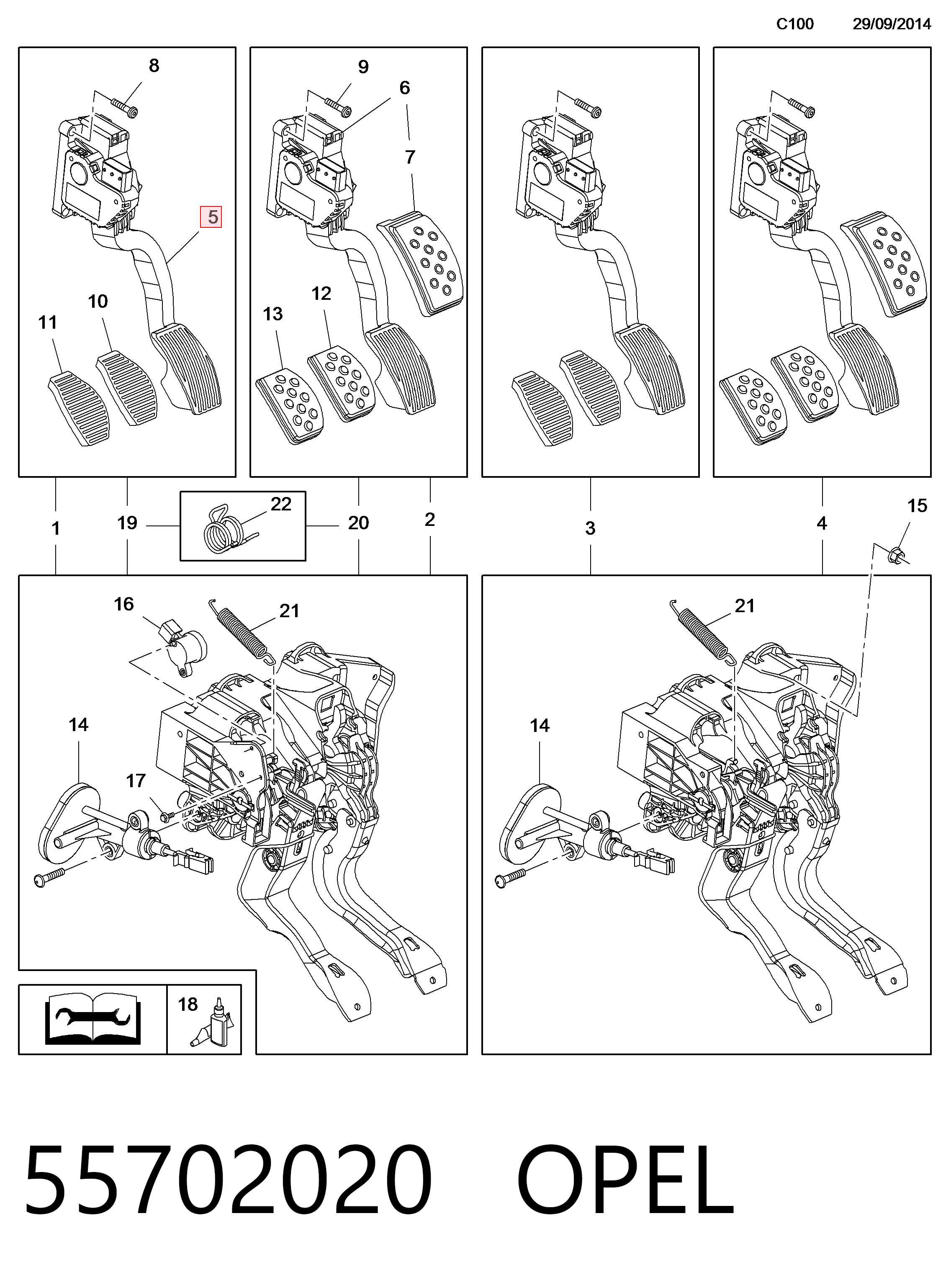 Pedał przyspieszenia (gazu) Peugeot/Citroen 13305804 cena, od 27,24 USD