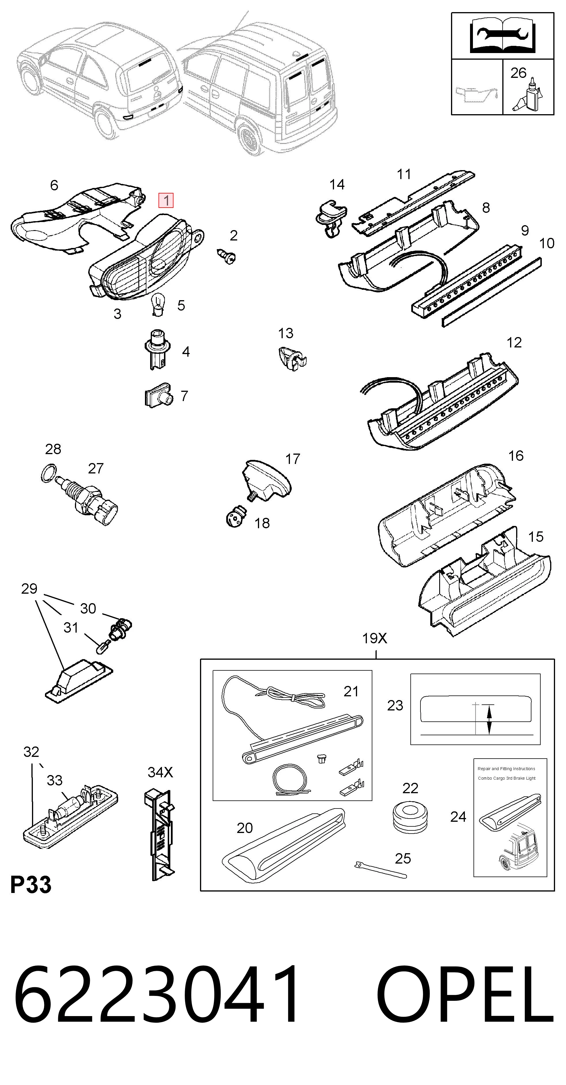 Lampa przeciwmgielna lewa 13118662 General Motors
