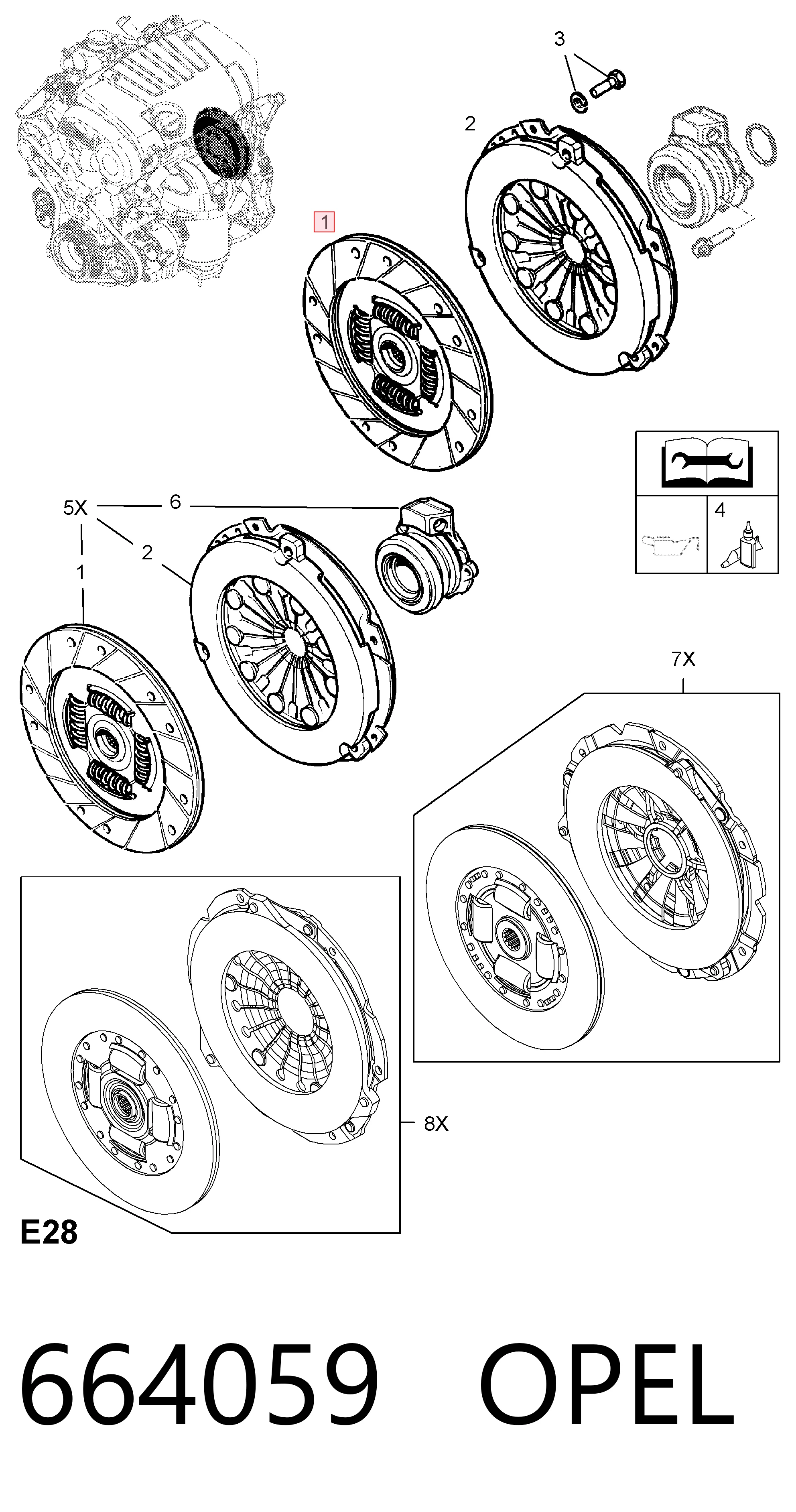 Tarcza sprzęgła Opel Astra G