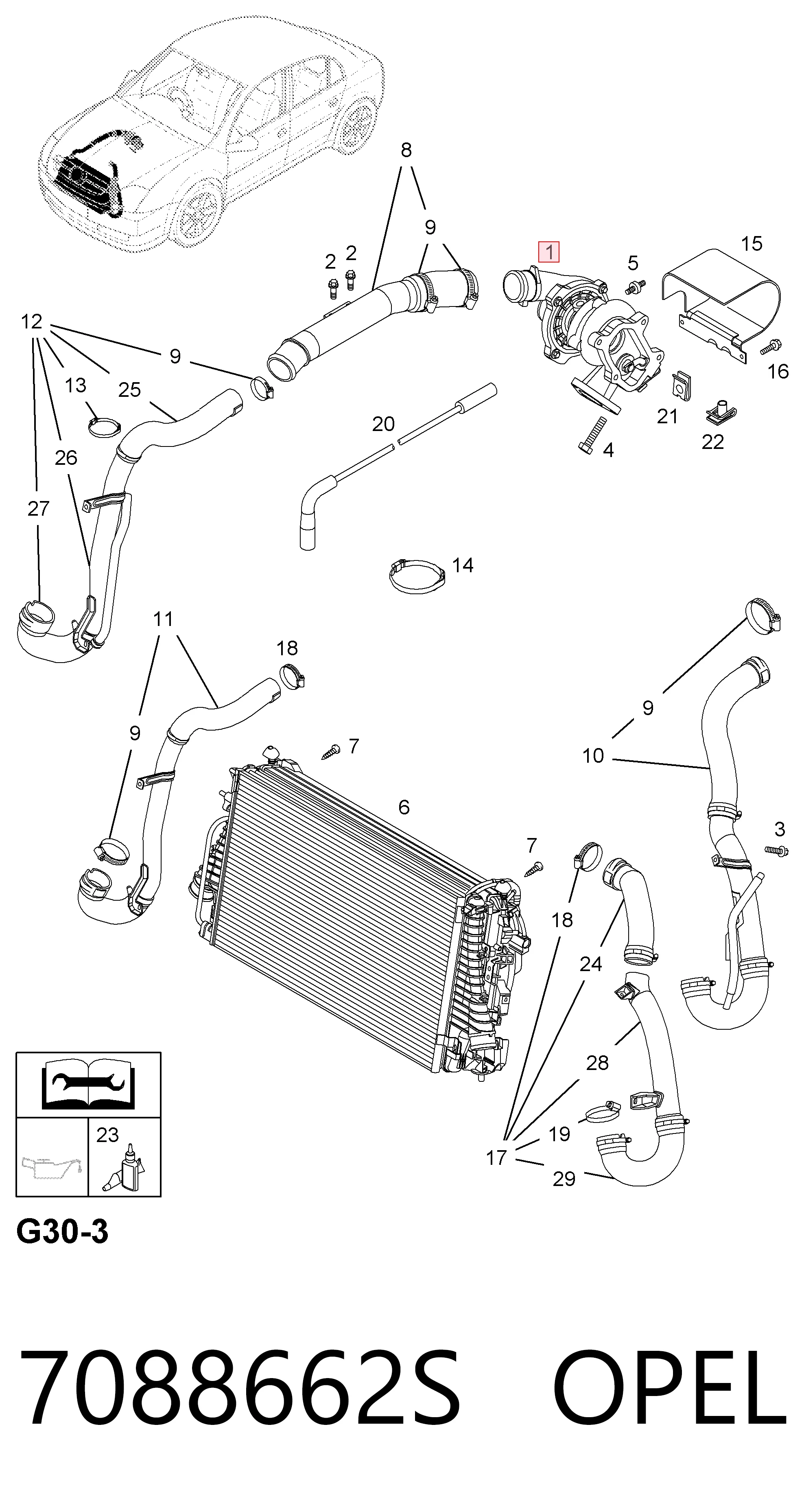 Do koszyka Turbina Saab 9-5  YS3E