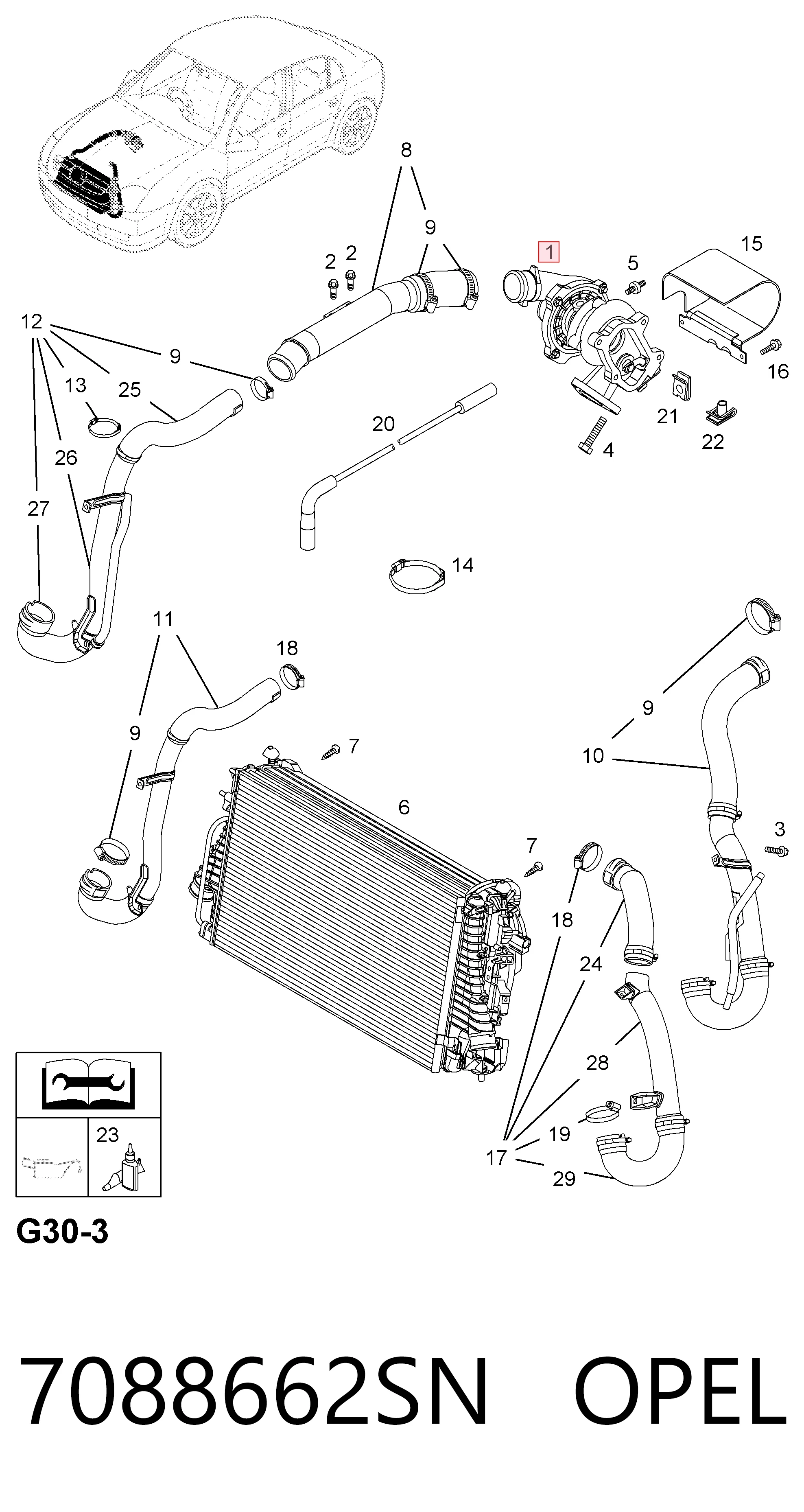  Turbina Saab 9-5 