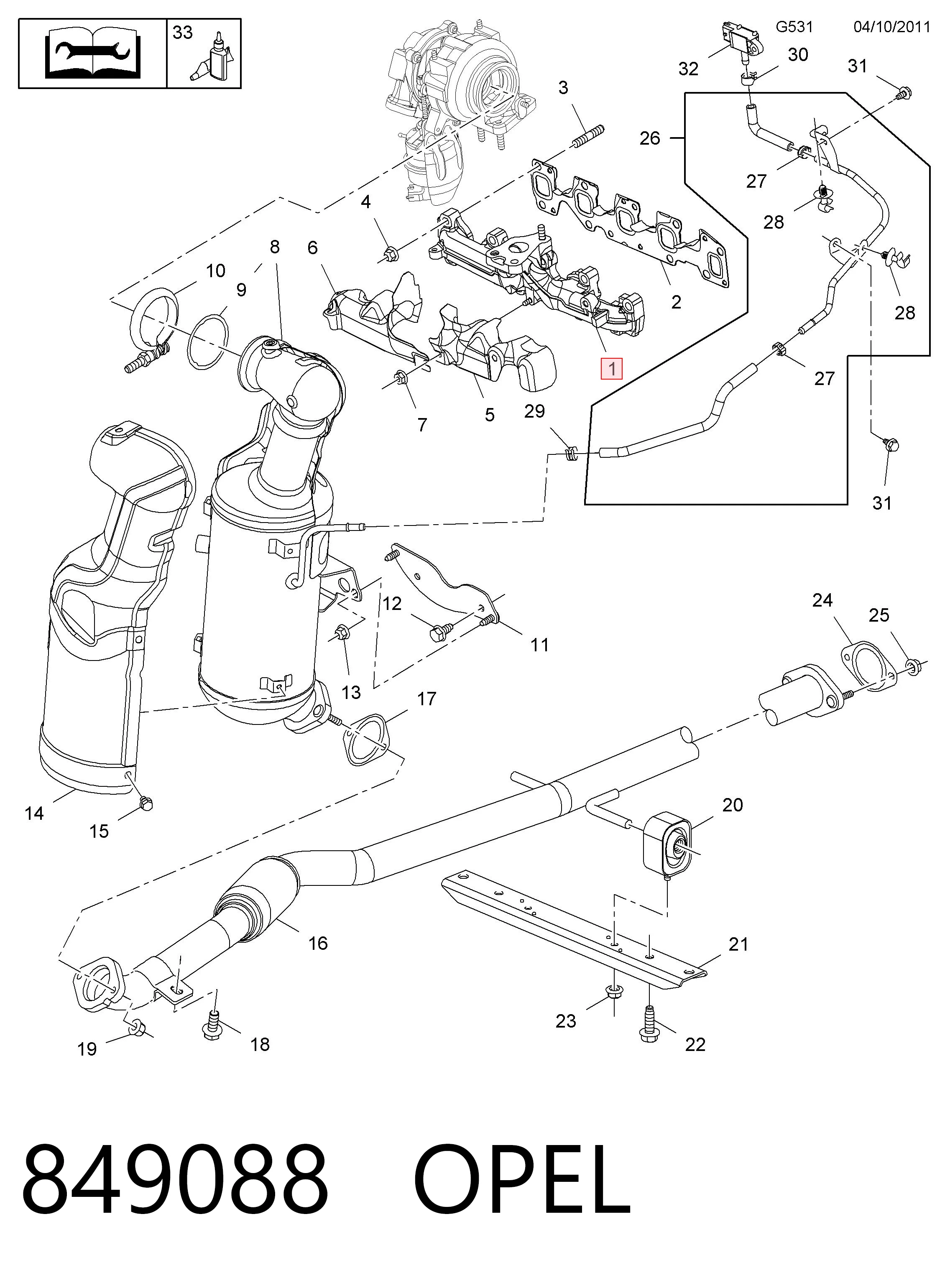 Kolektor wydechowy Fiat Doblo II awangarda (263) (2010 - 2022) cena, od 129,40 USD