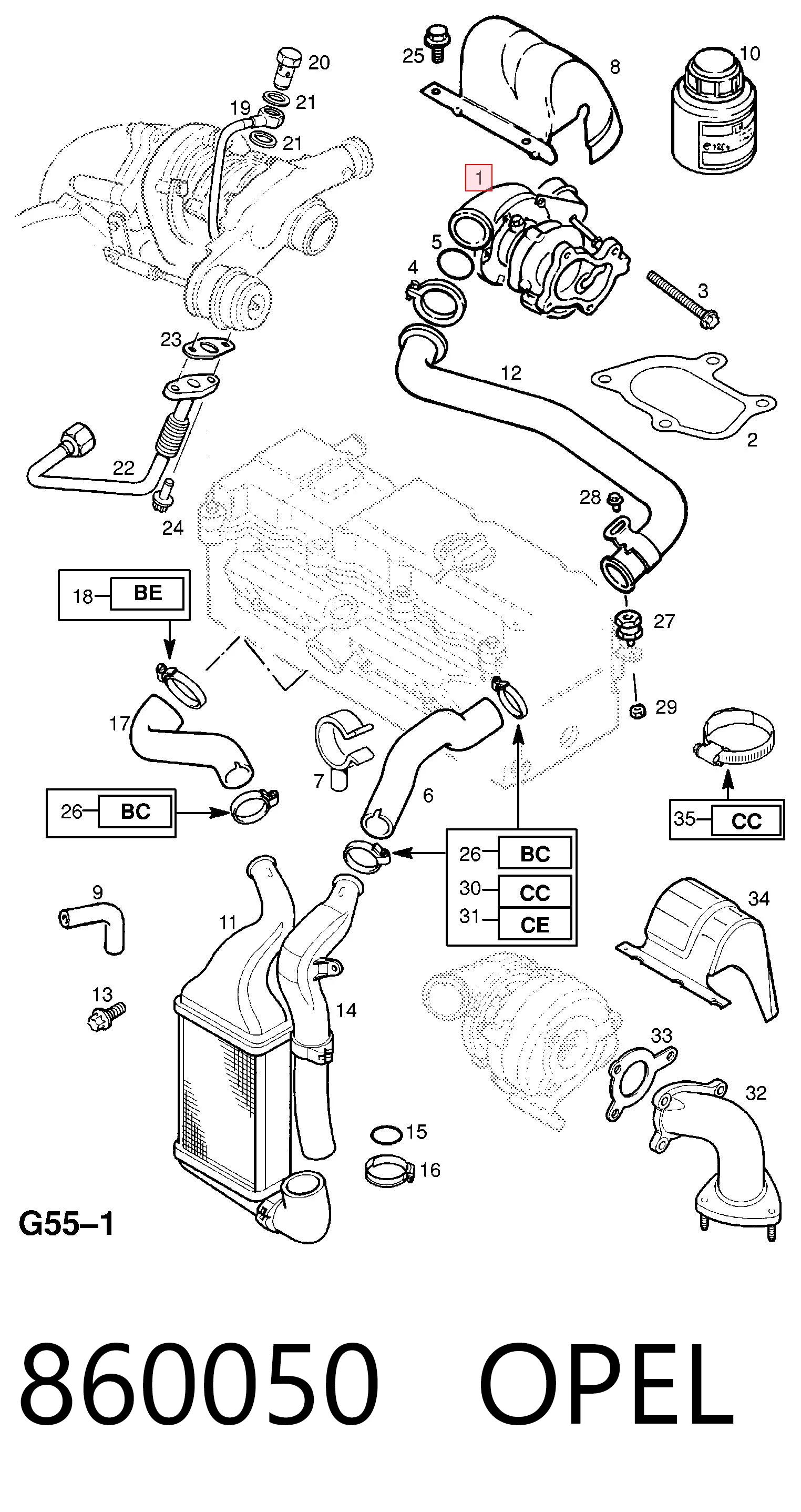 860050 Opel Turbina