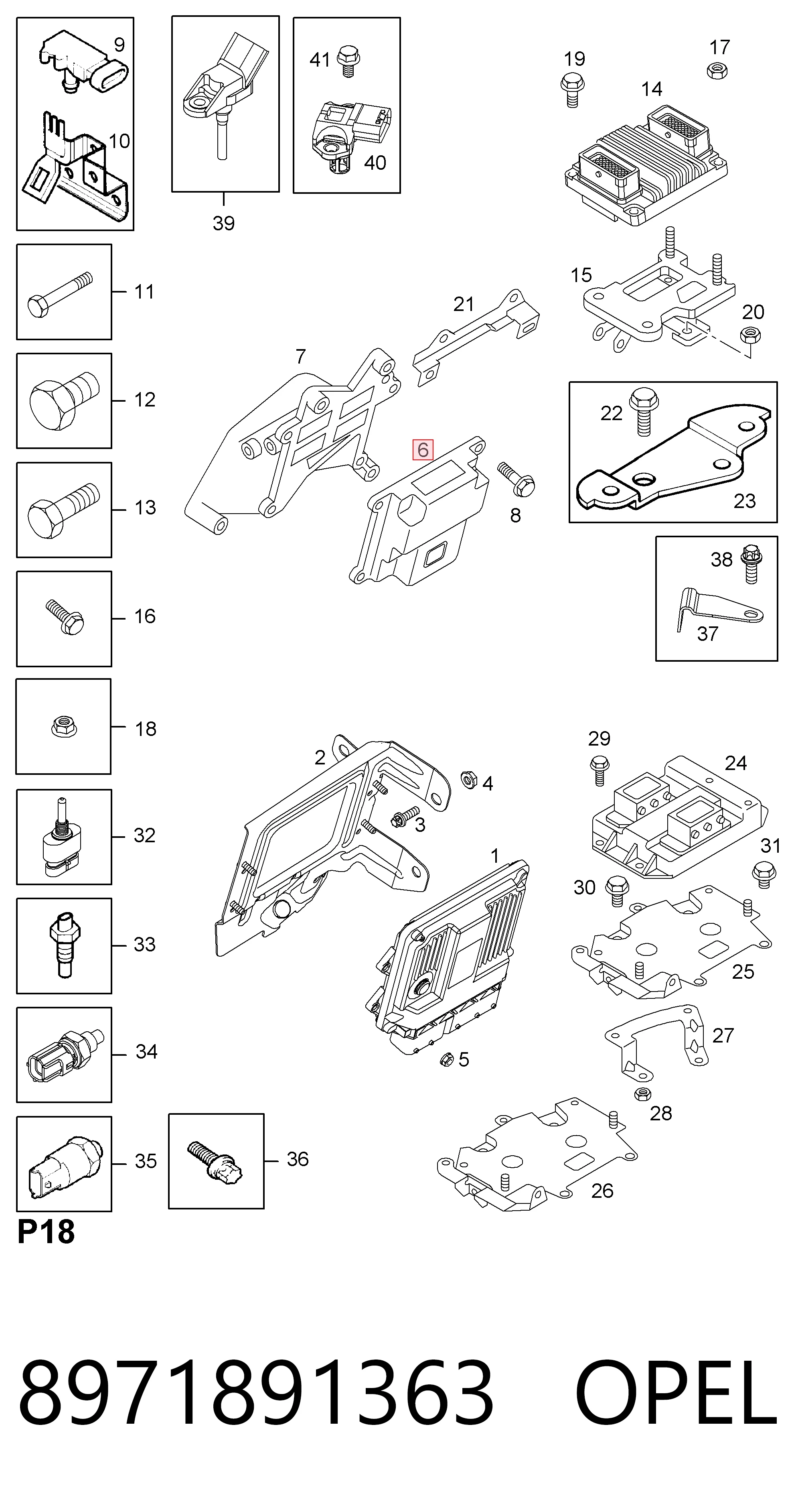 6237108 General Motors Sterownik pompy paliwa