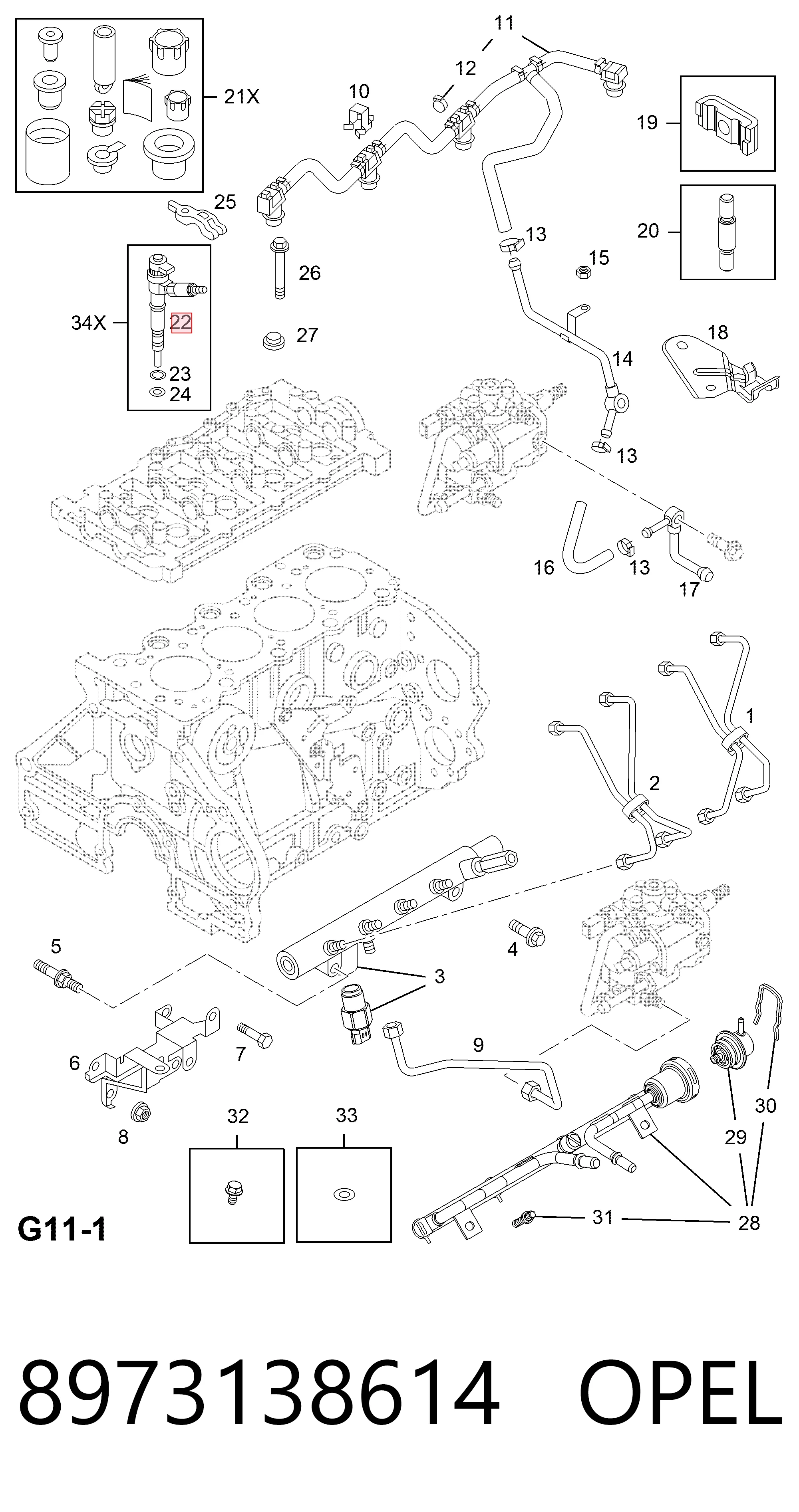 Wtryskiwacz paliwa Opel Combo B awangarda (2001 - 2011) cena, od 53,37 USD