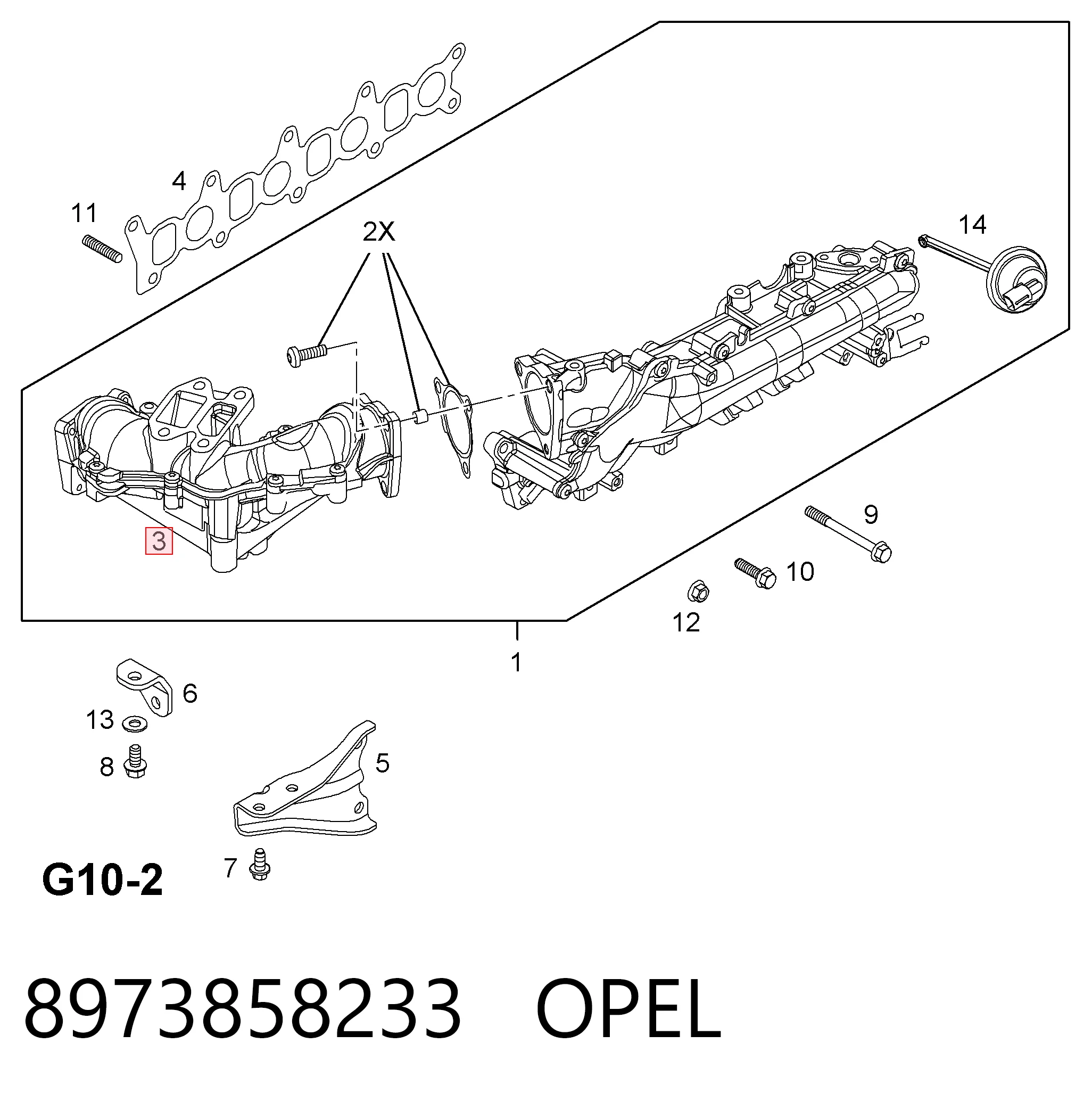 Kolektor ssący do Opel Zafira B A05