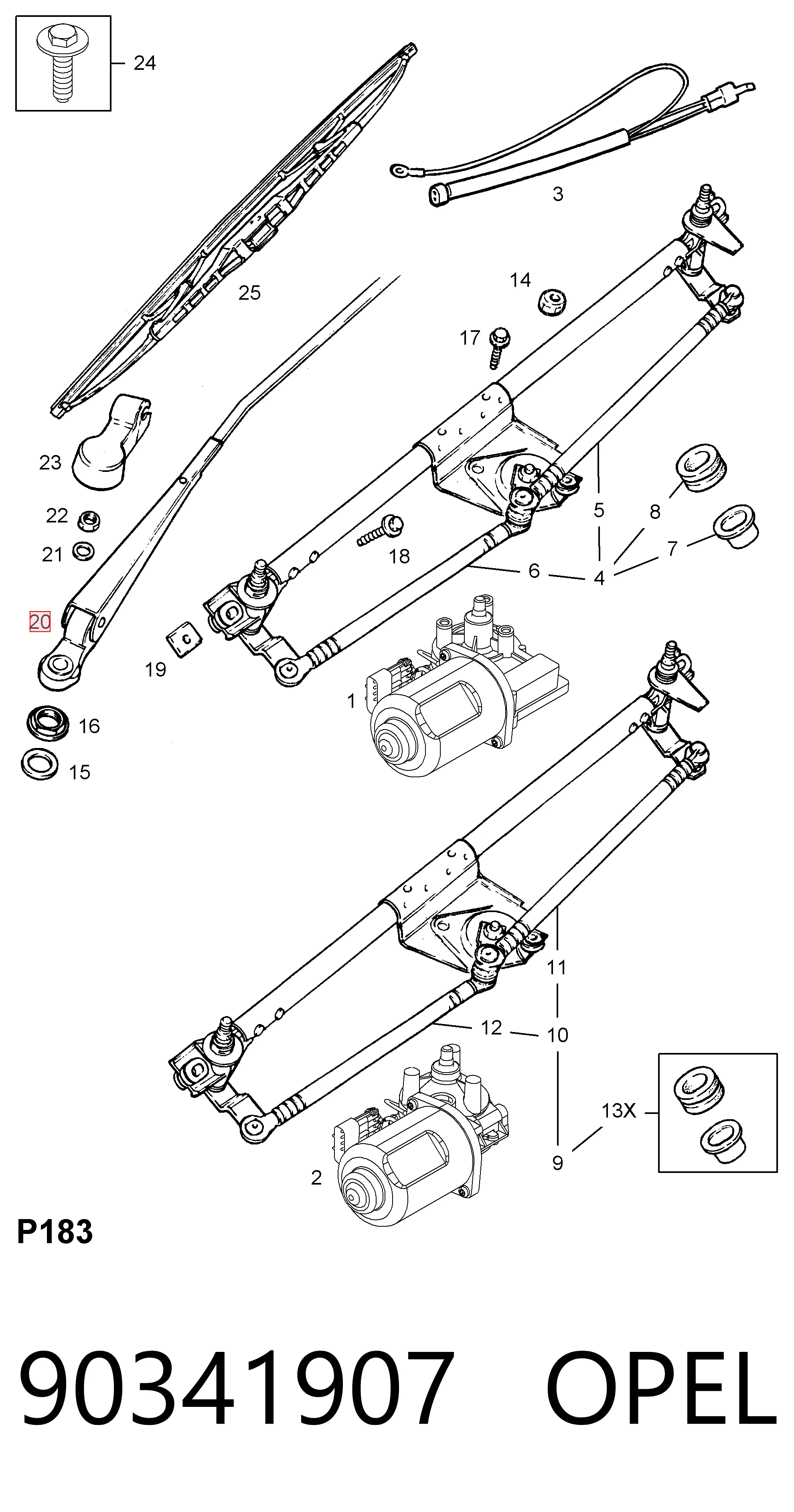  do Opel Astra  (53, 54, 58, 59)
