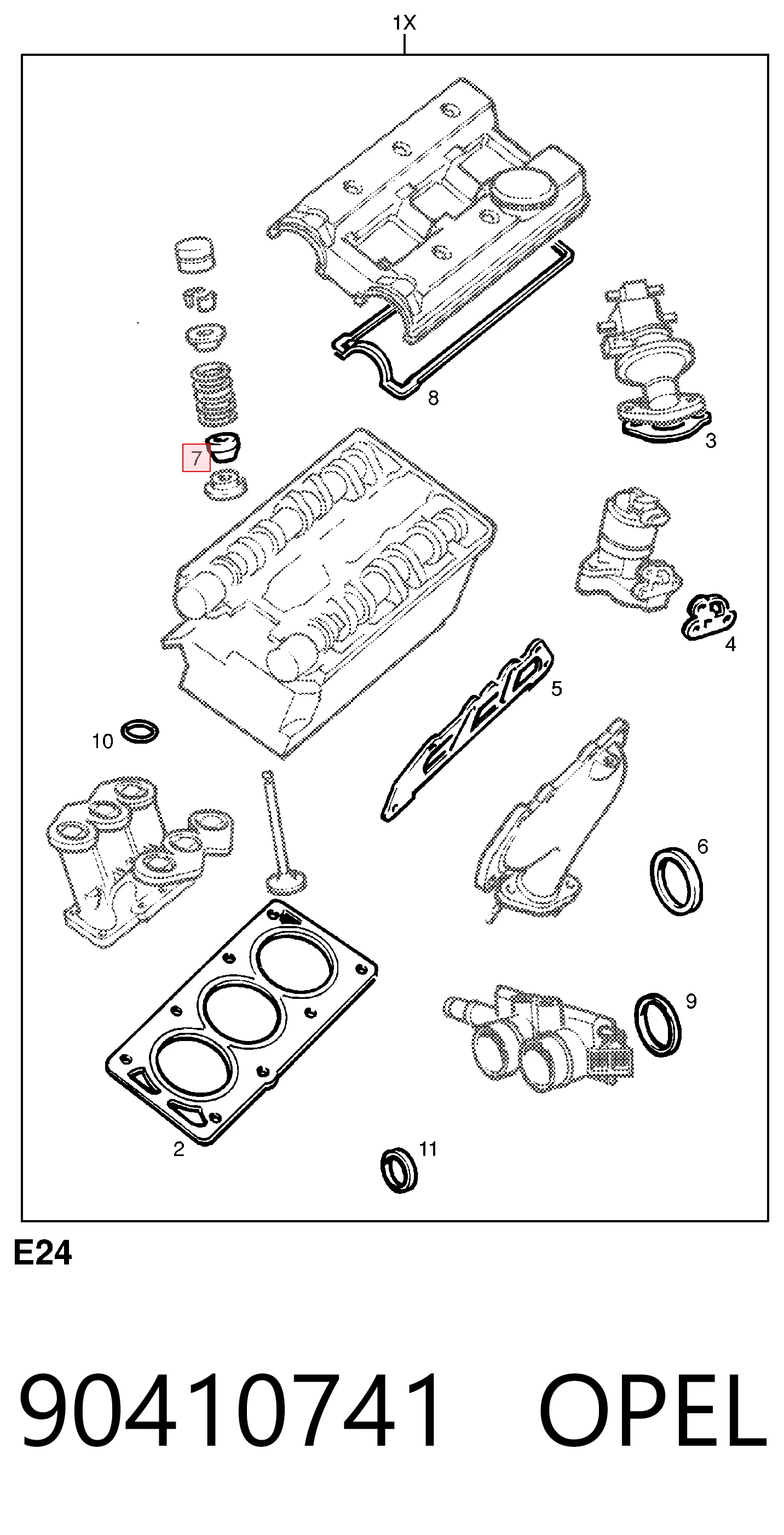 Uszczelniacz zaworu dolotowego/wylotowego Opel Astra F