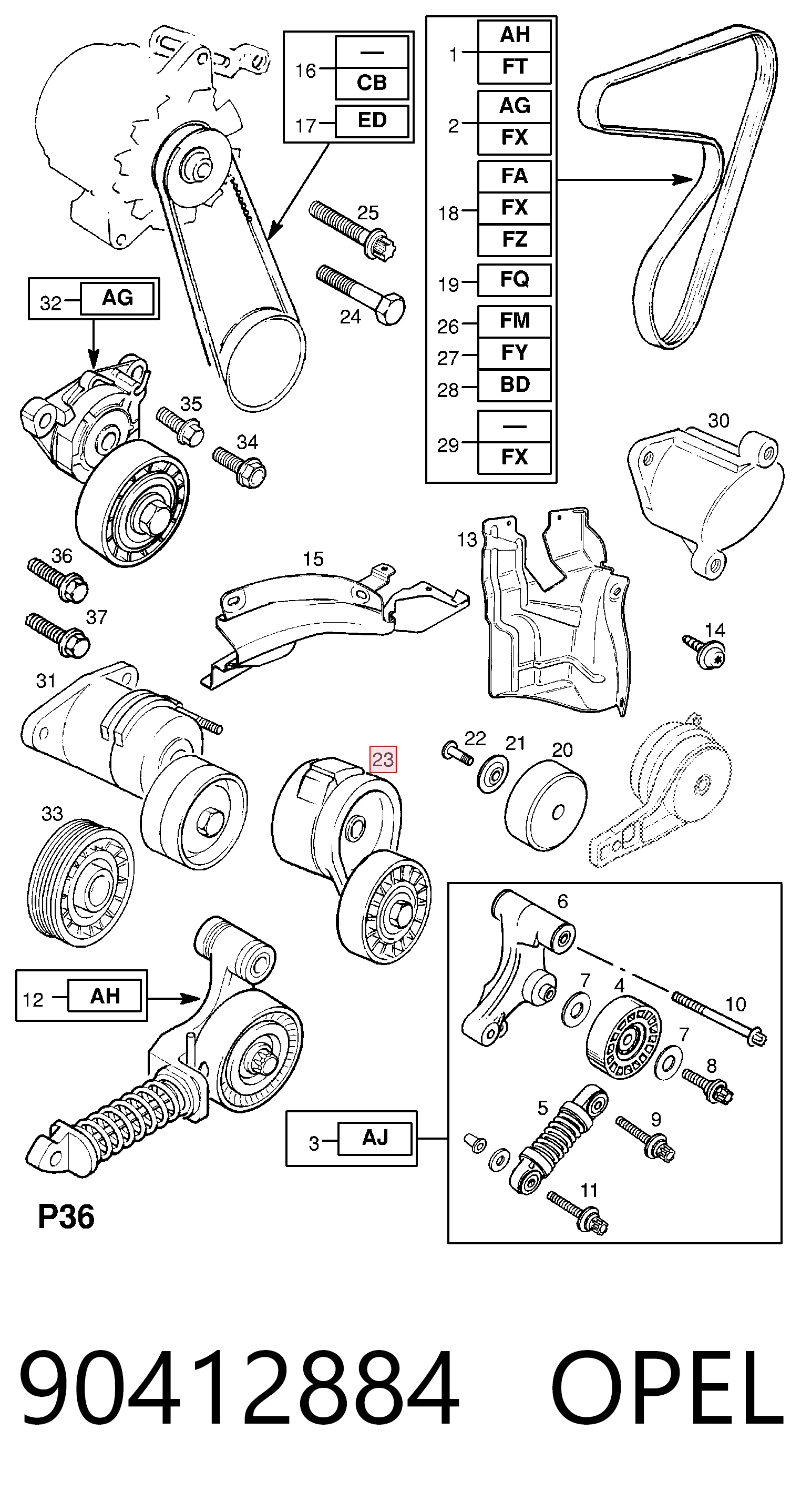 90412884 Opel