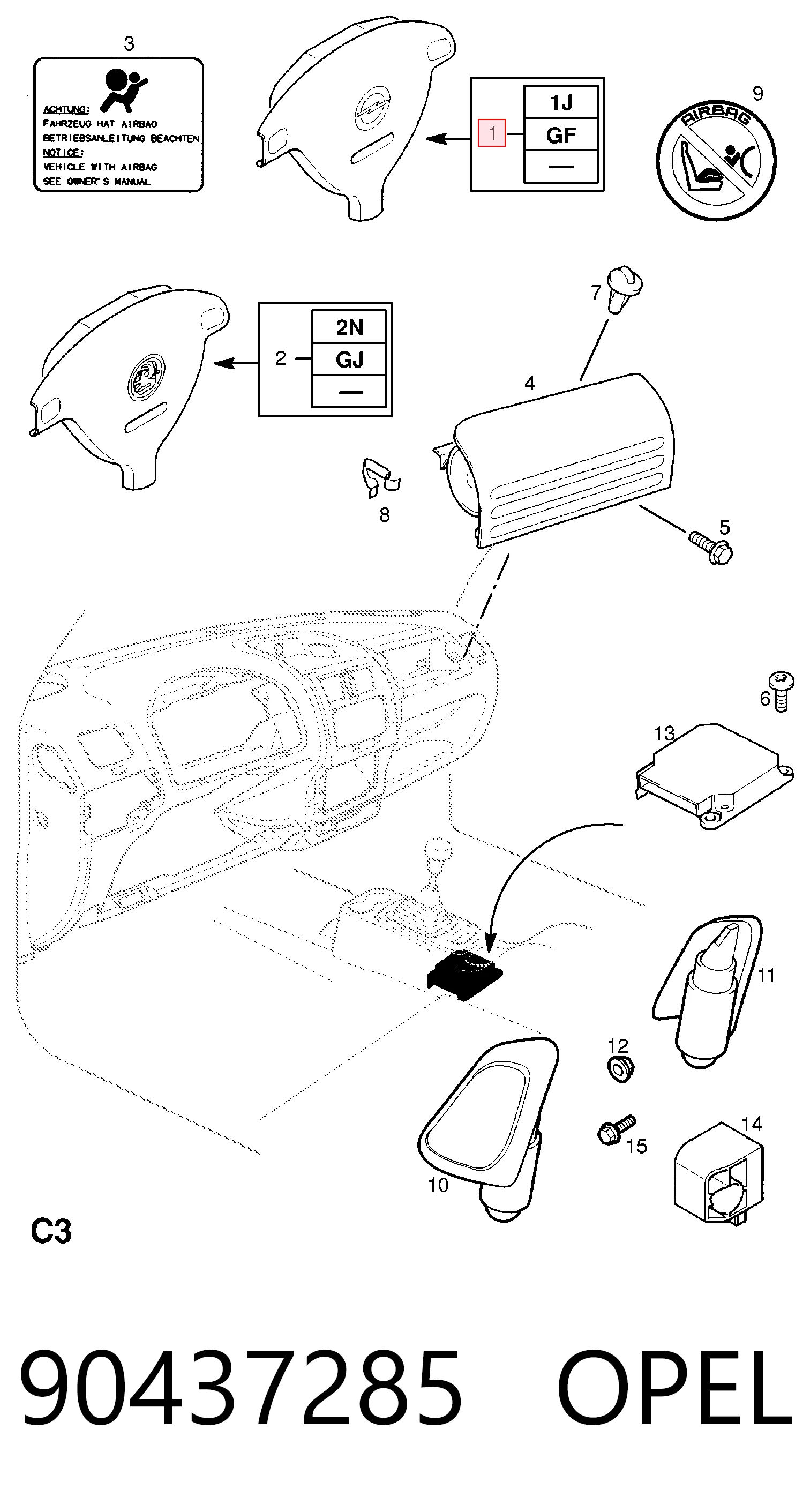 90437285 Opel
