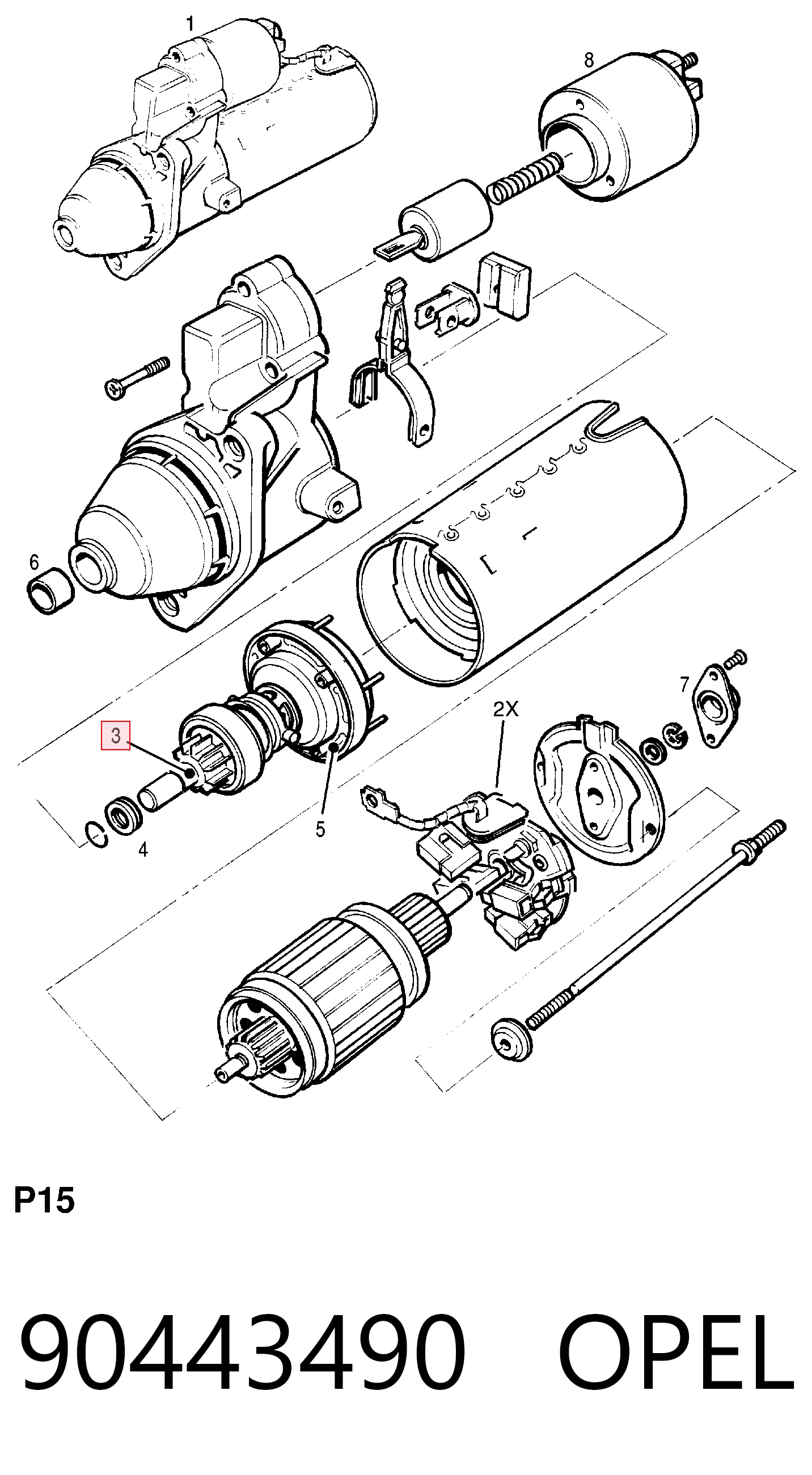 90443490 Opel