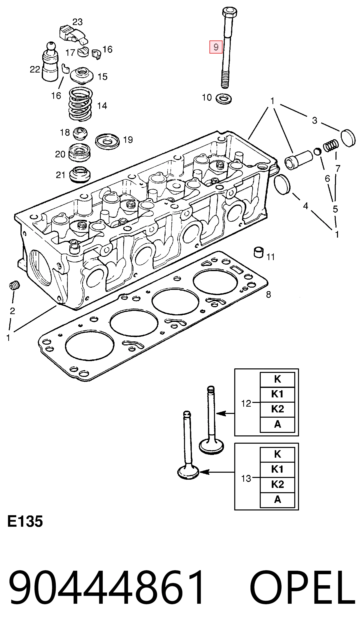 8904448610 Isuzu Śruba głowicy cylindrów