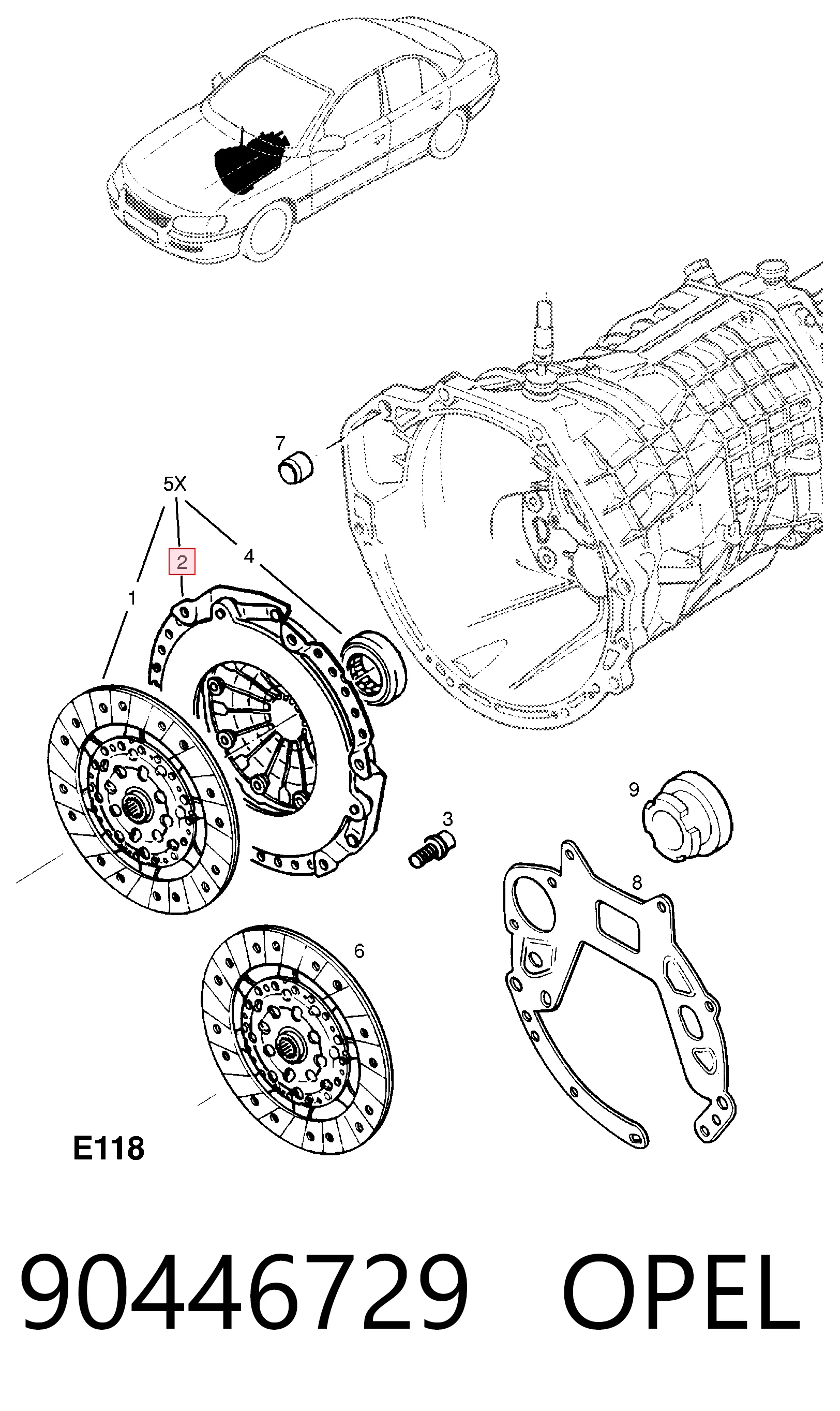 Docisk sprzęgła do Chrysler Voyager III RG, RS