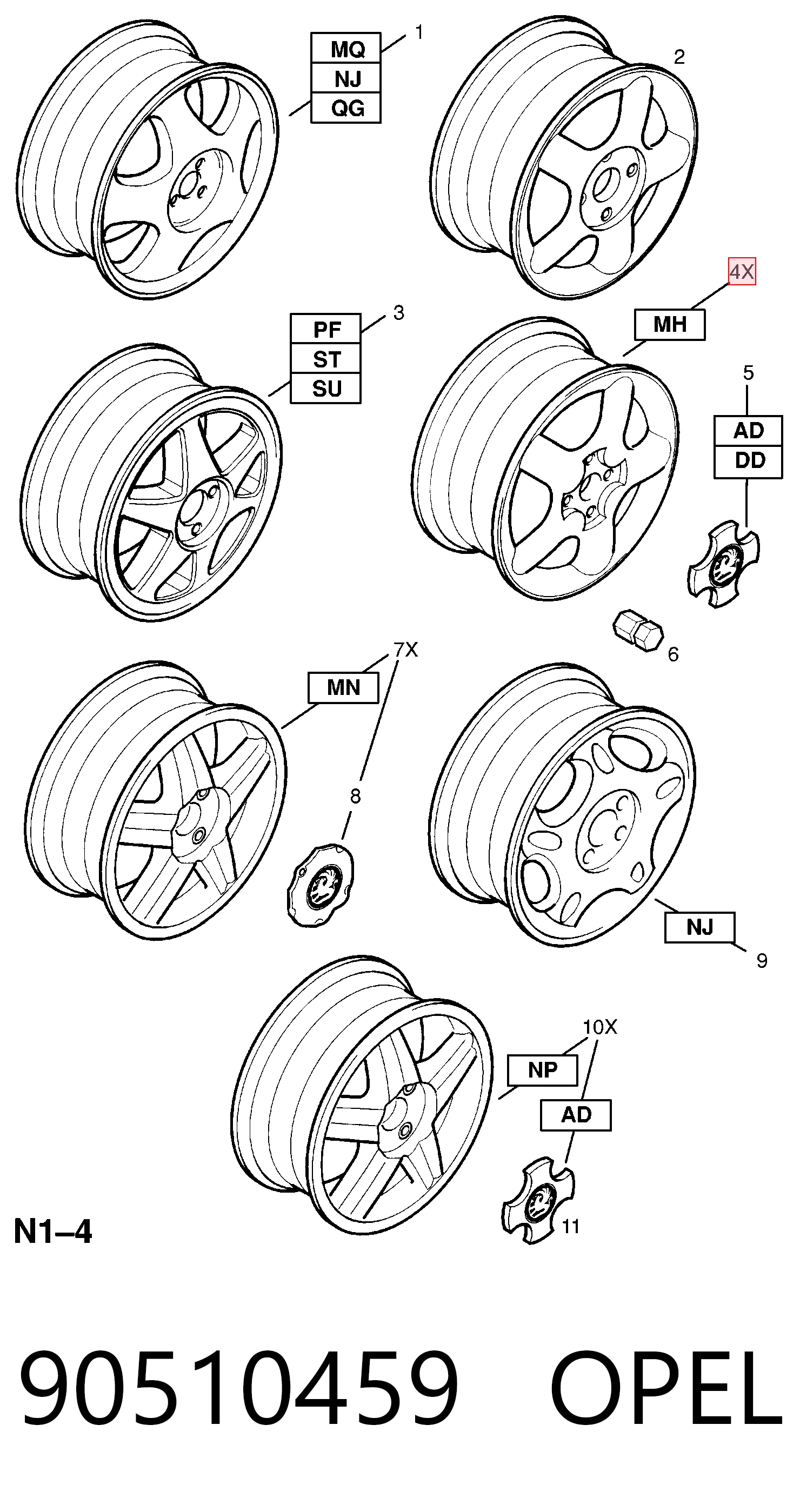 Lampa przeciwmgielna lewa do Opel Tigra A S93