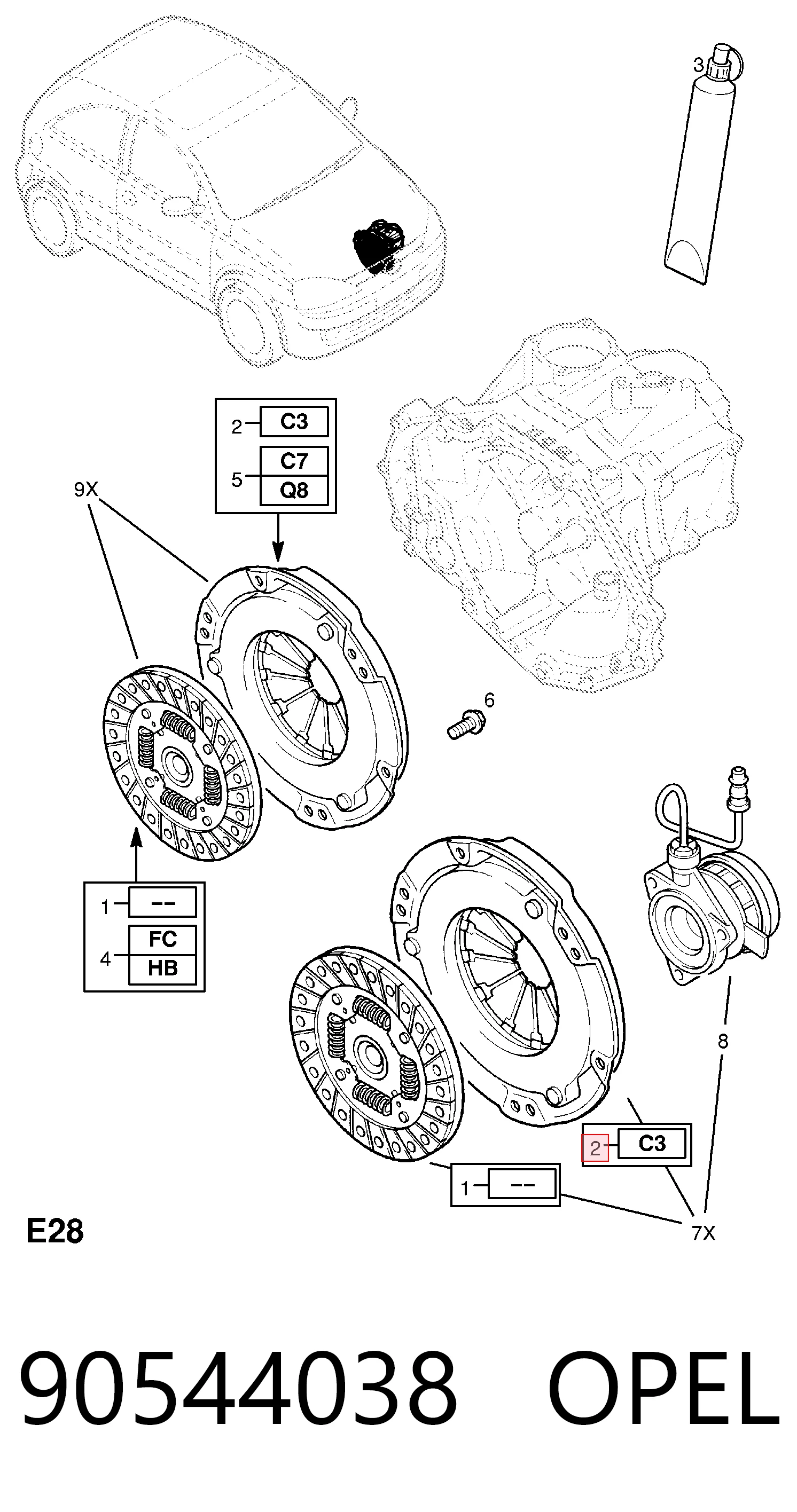 90544038 Opel