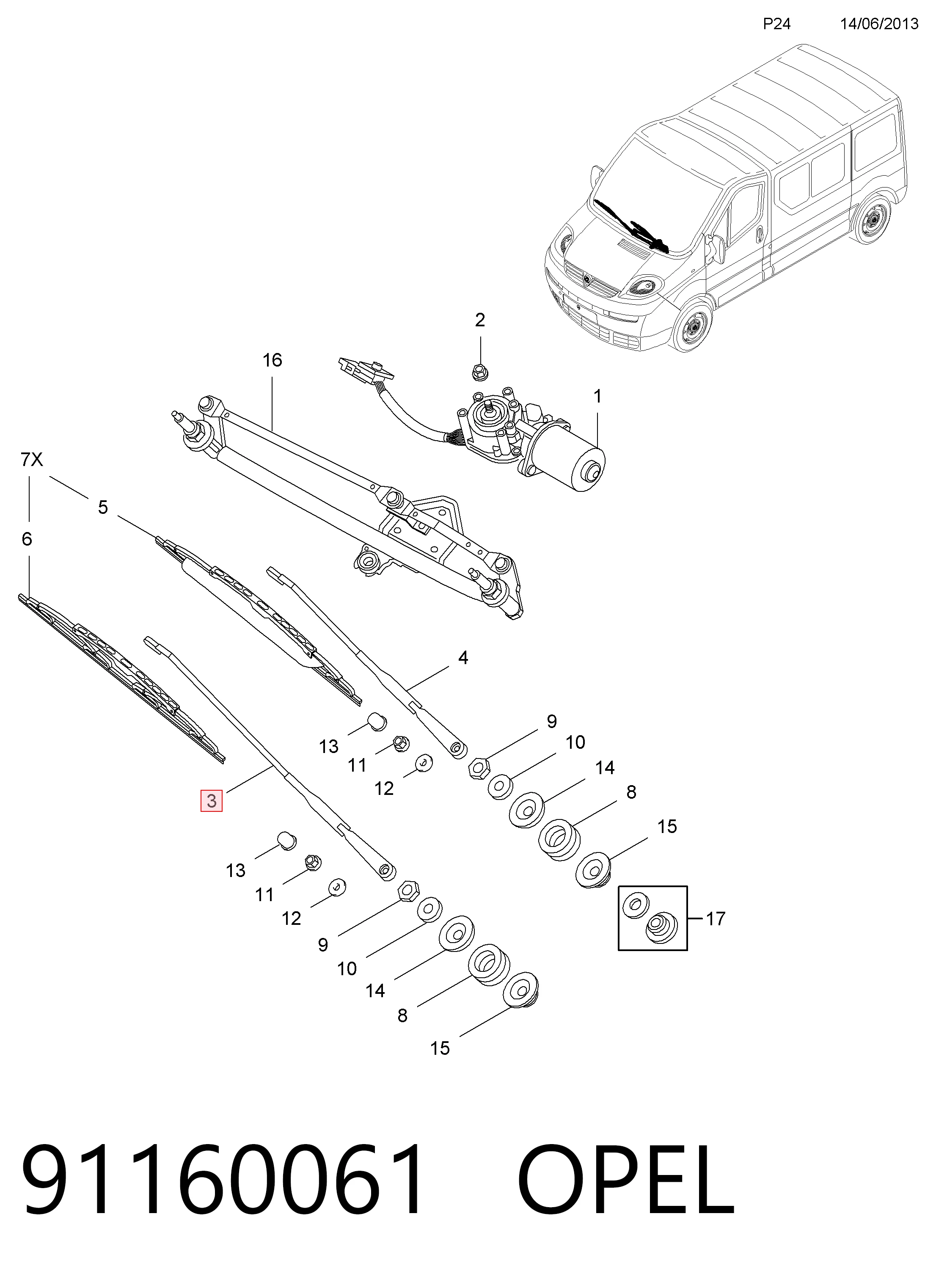 91160061 Opel
