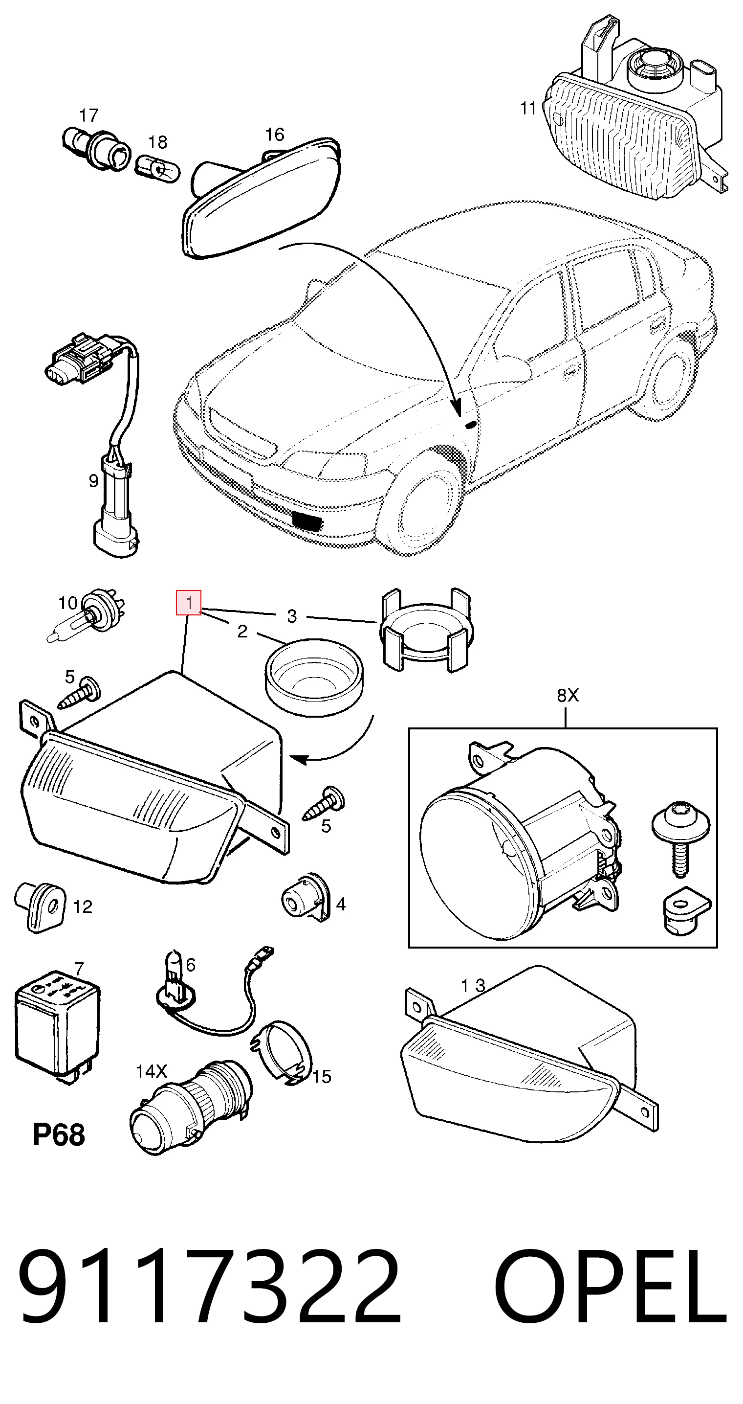 9117322 Opel