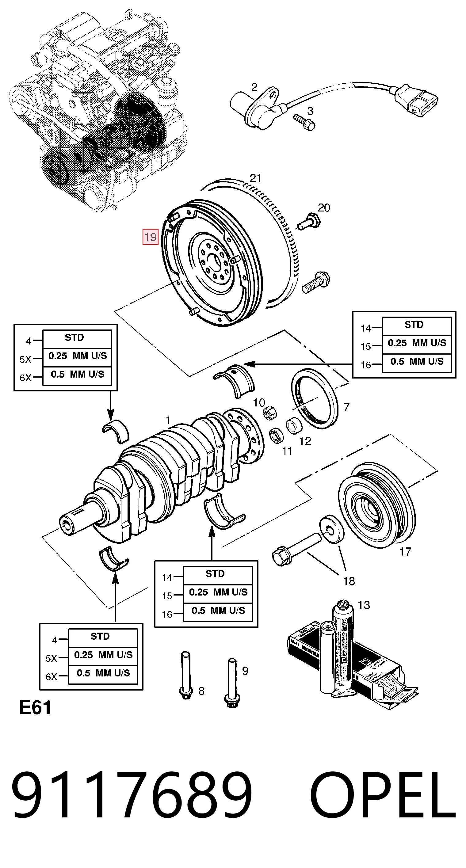 Koło zamachowe silnika do Opel Frontera B 6B