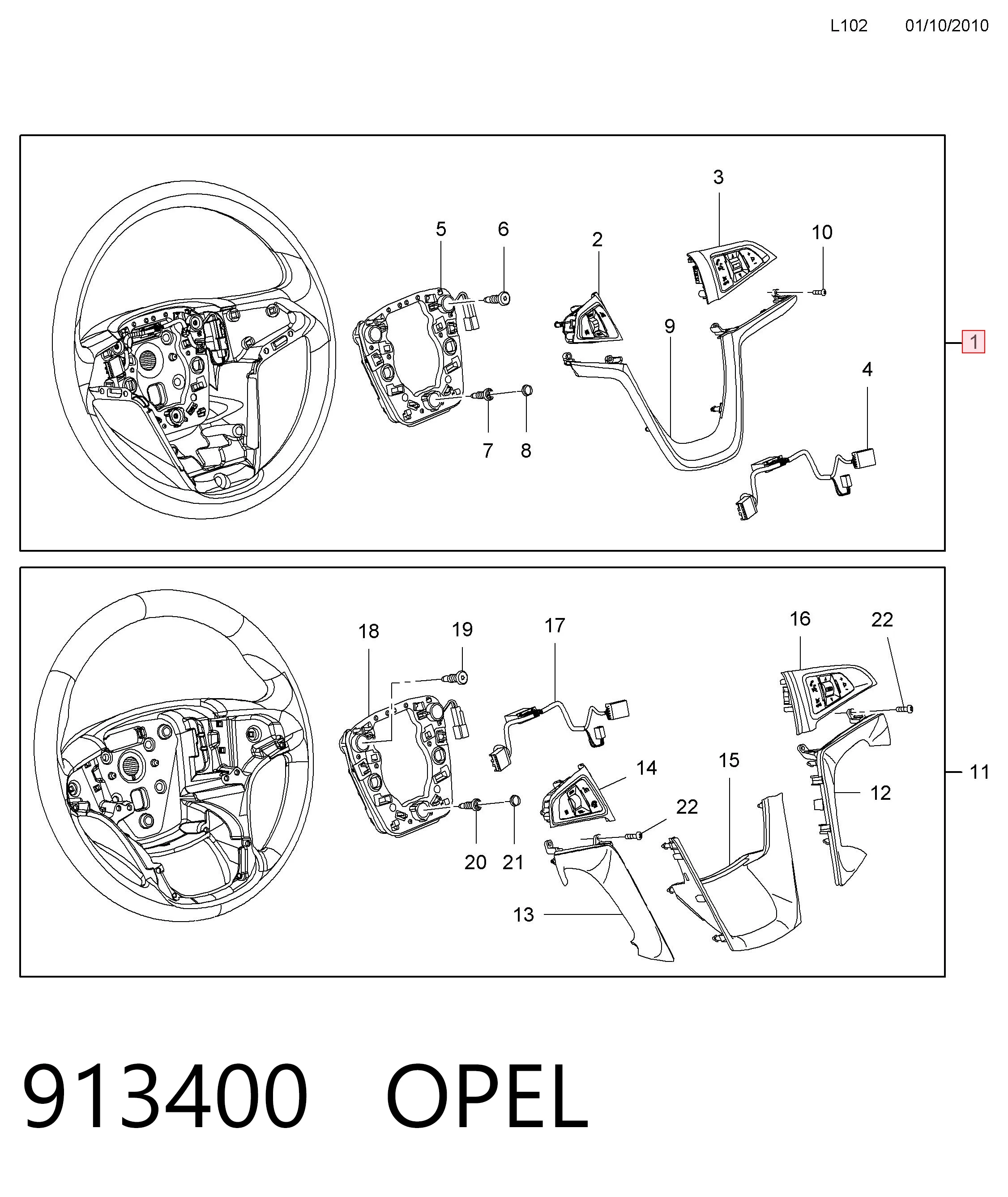 Kierownica do Opel Insignia A G09