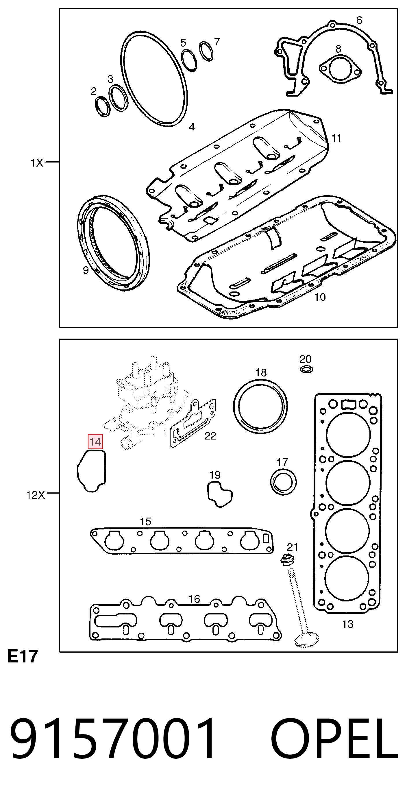 Uszczelka termostatu Opel Zafira A