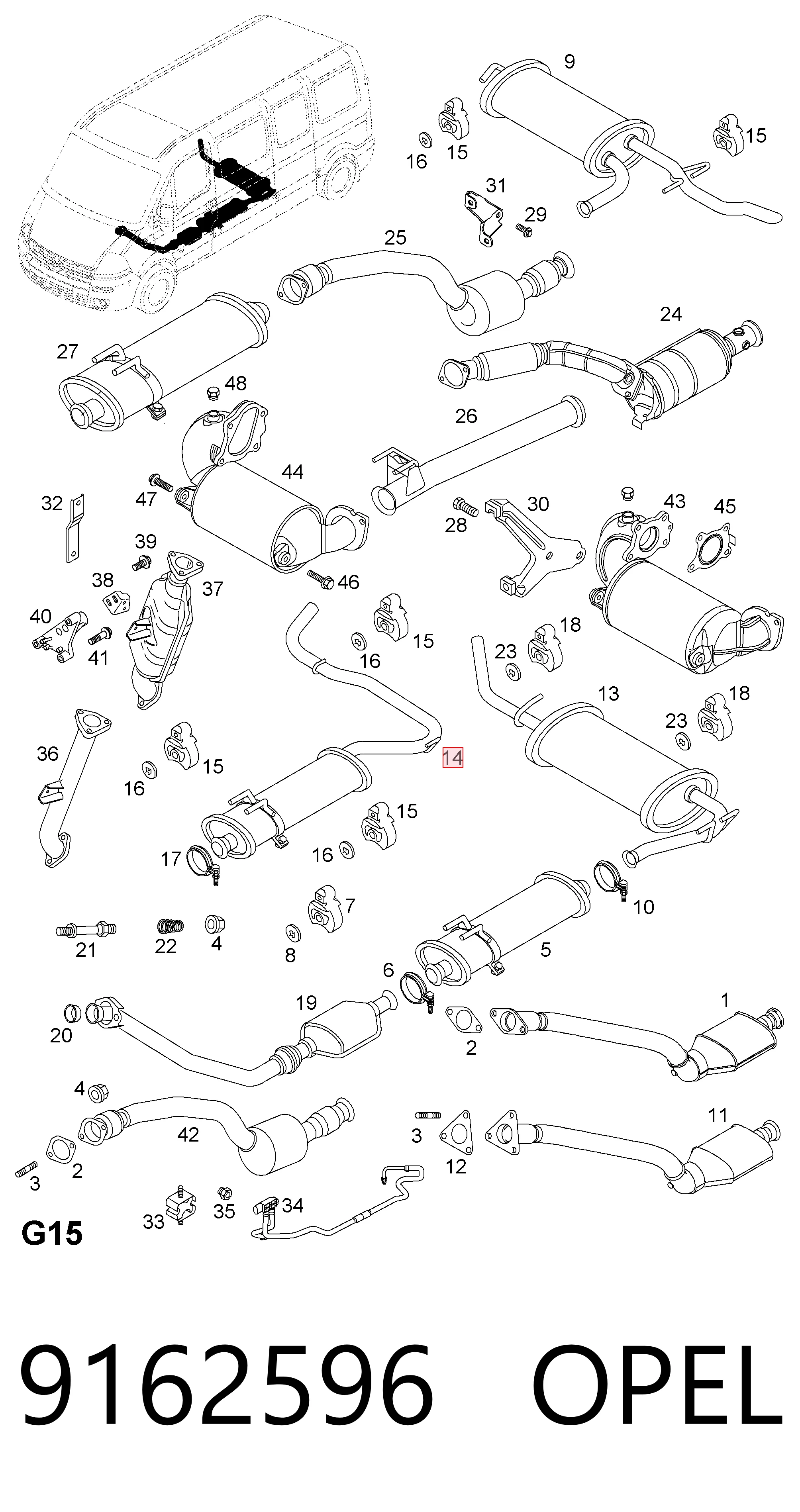 Tłumik, tylna część Renault Master II awangarda (HD, FD) (2003 - 2010) cena, od 82,48 USD