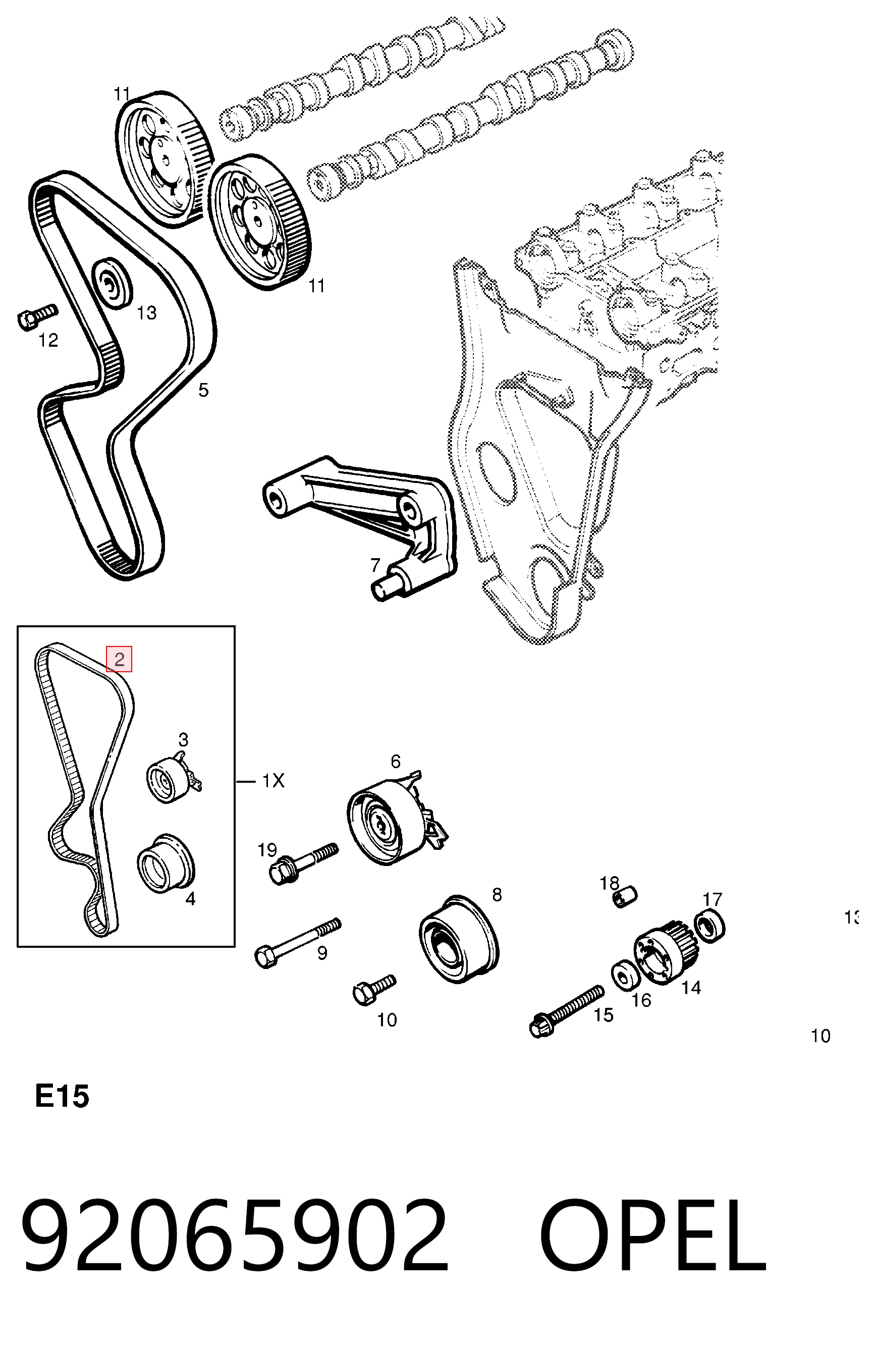 Do koszyka 92065902 Hyundai/Kia Pasek rozrządu