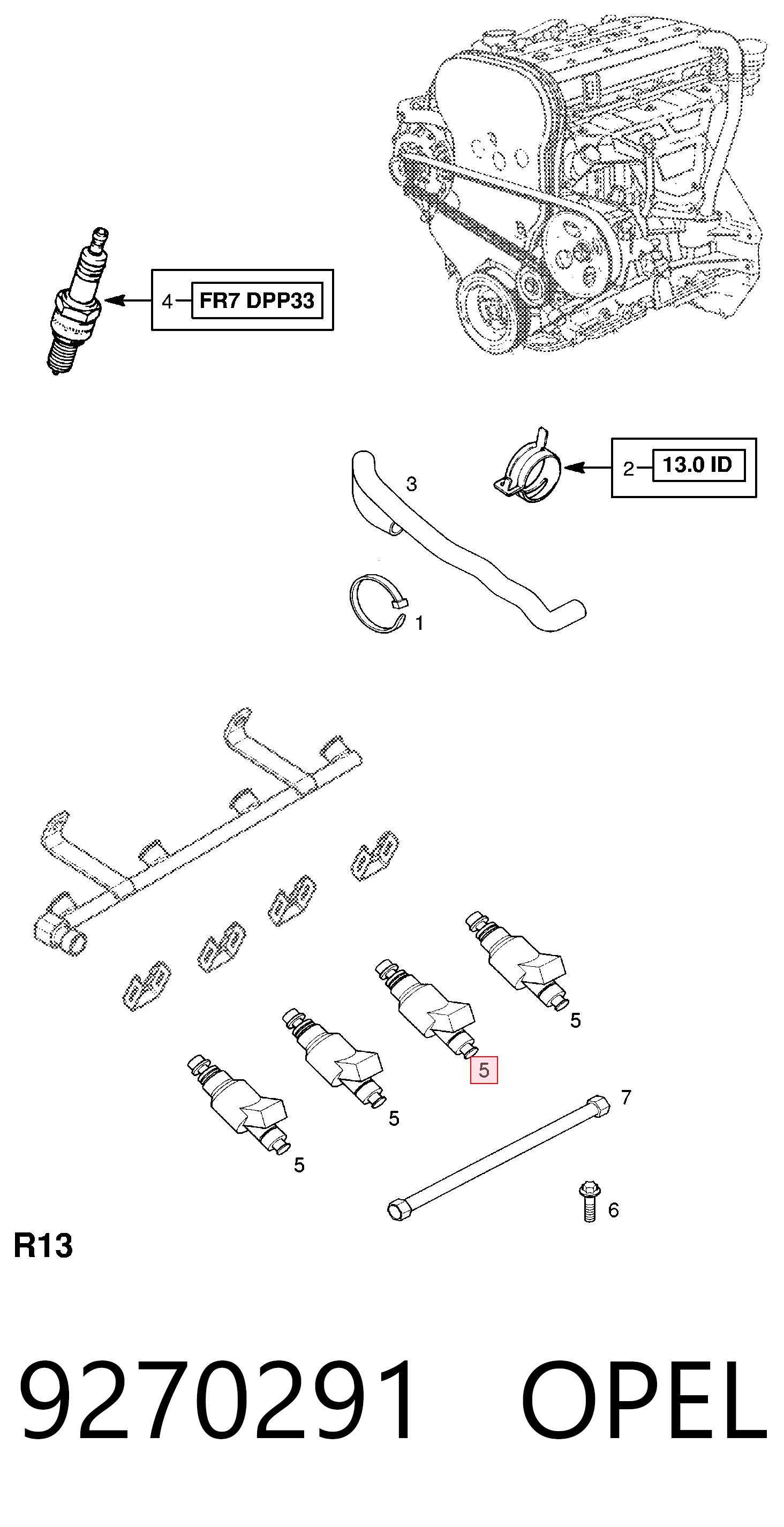 0046515172 Fiat/Alfa/Lancia Wtryskiwacz paliwa