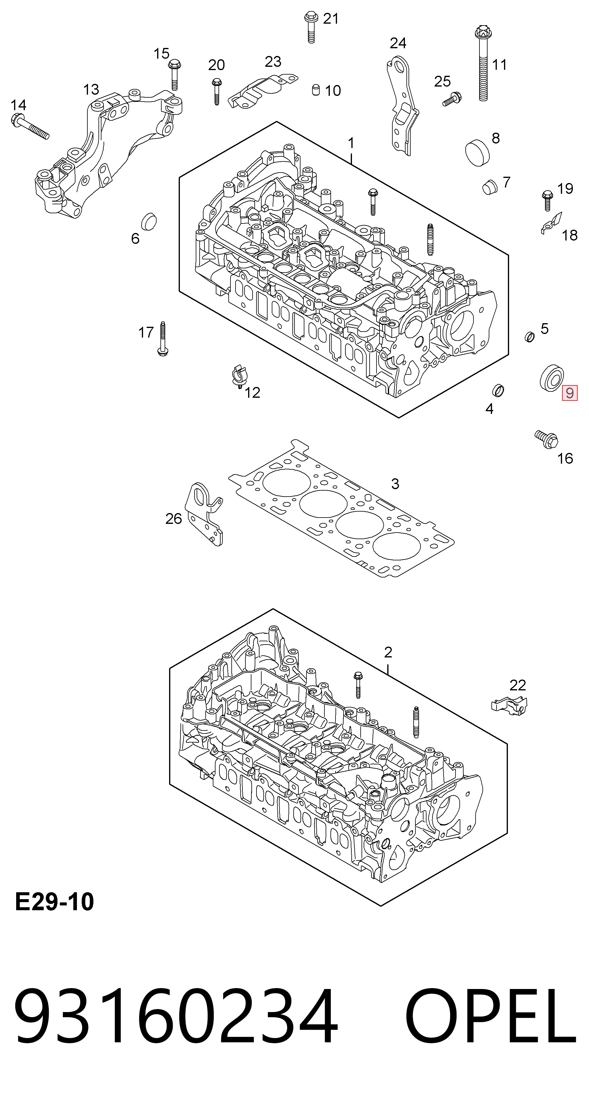 Zaślepka głowicy cylindrów/bloku cylindrów Renault Scenic GRAND III minivan (JZ0, JZ1) (2009 - 2016) cena, od 5,79 USD