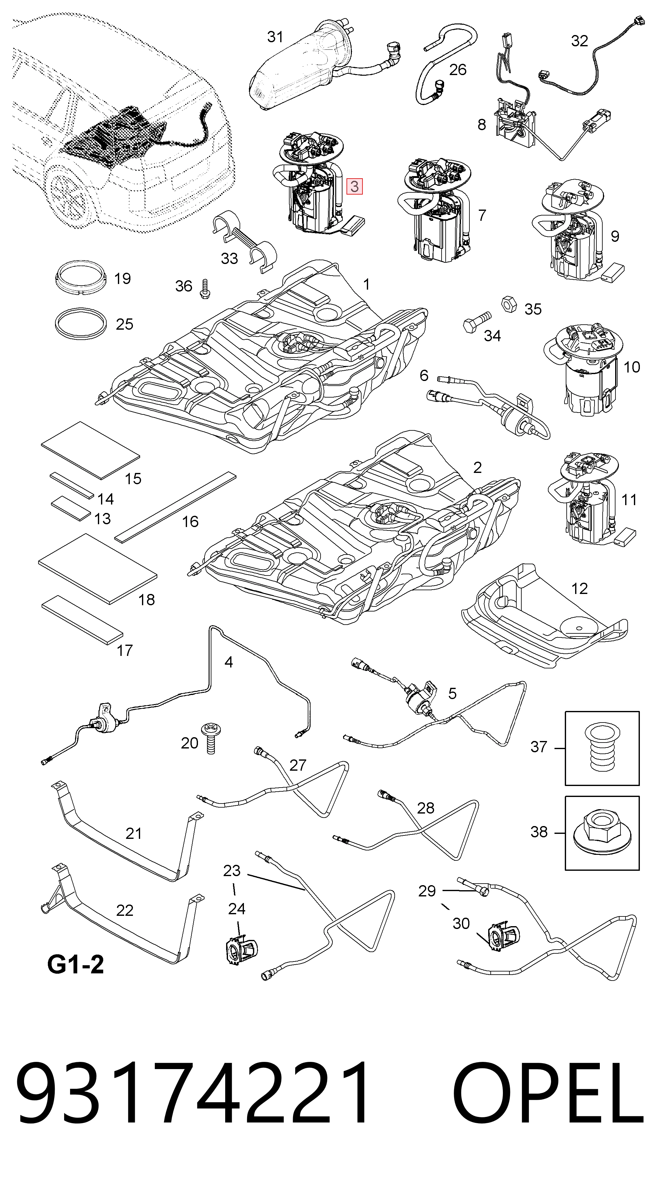 93174221 Opel