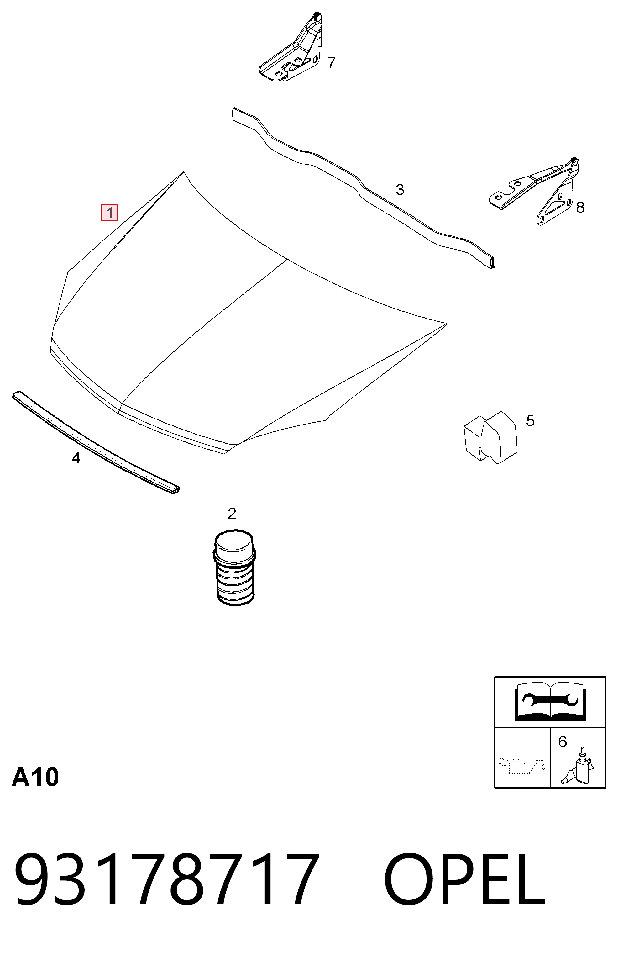  Maska silnika Opel Astra 