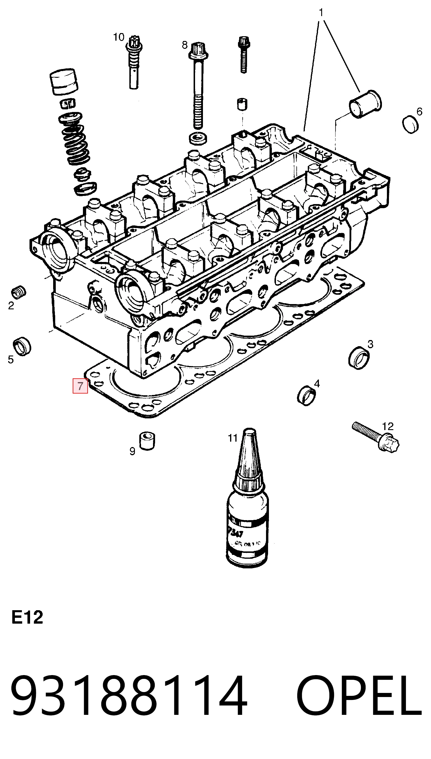 Do koszyka 92067765 Hyundai/Kia Uszczelka głowicy cylindrów