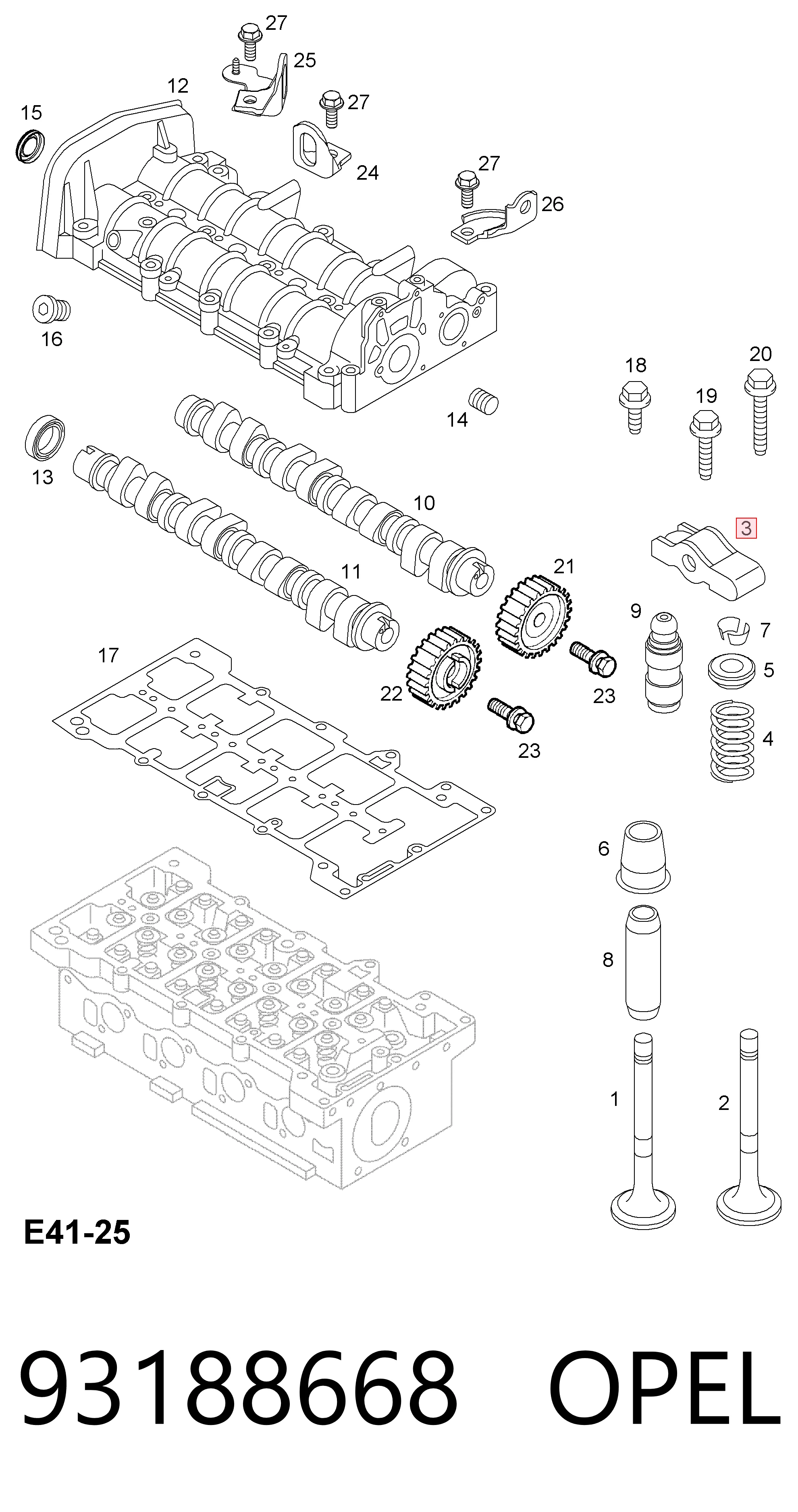 Dźwigienka zaworowa Fiat Stilo hatchback (192) (2001 - 2006) cena, od 12,85 USD