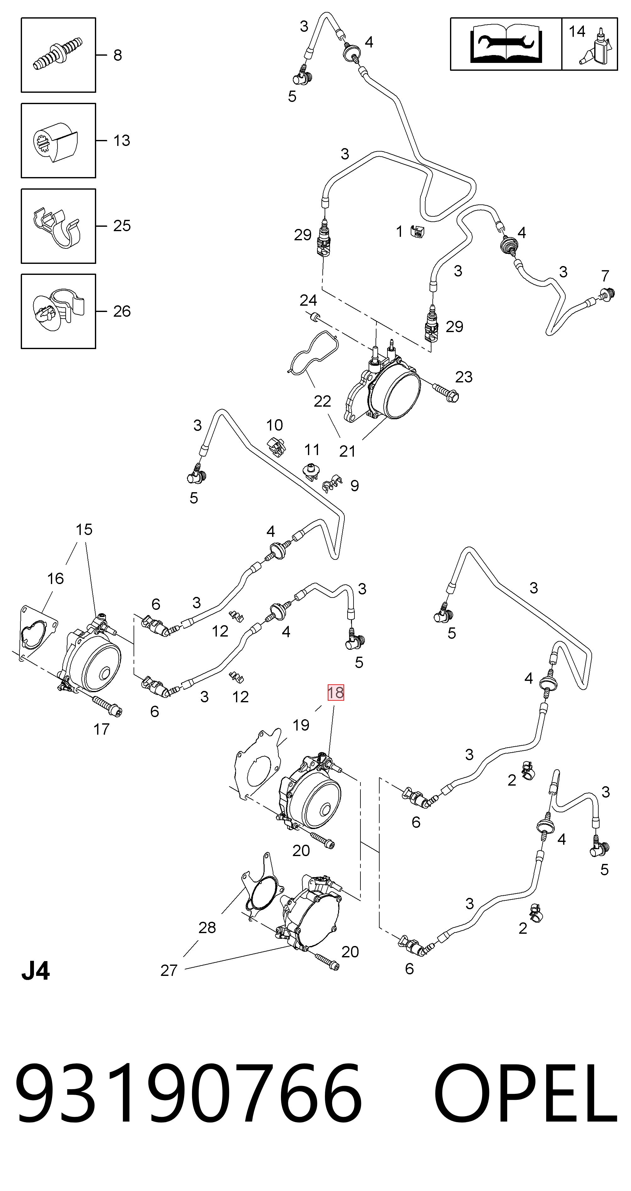  Pompa podciśnienia Opel Astra 