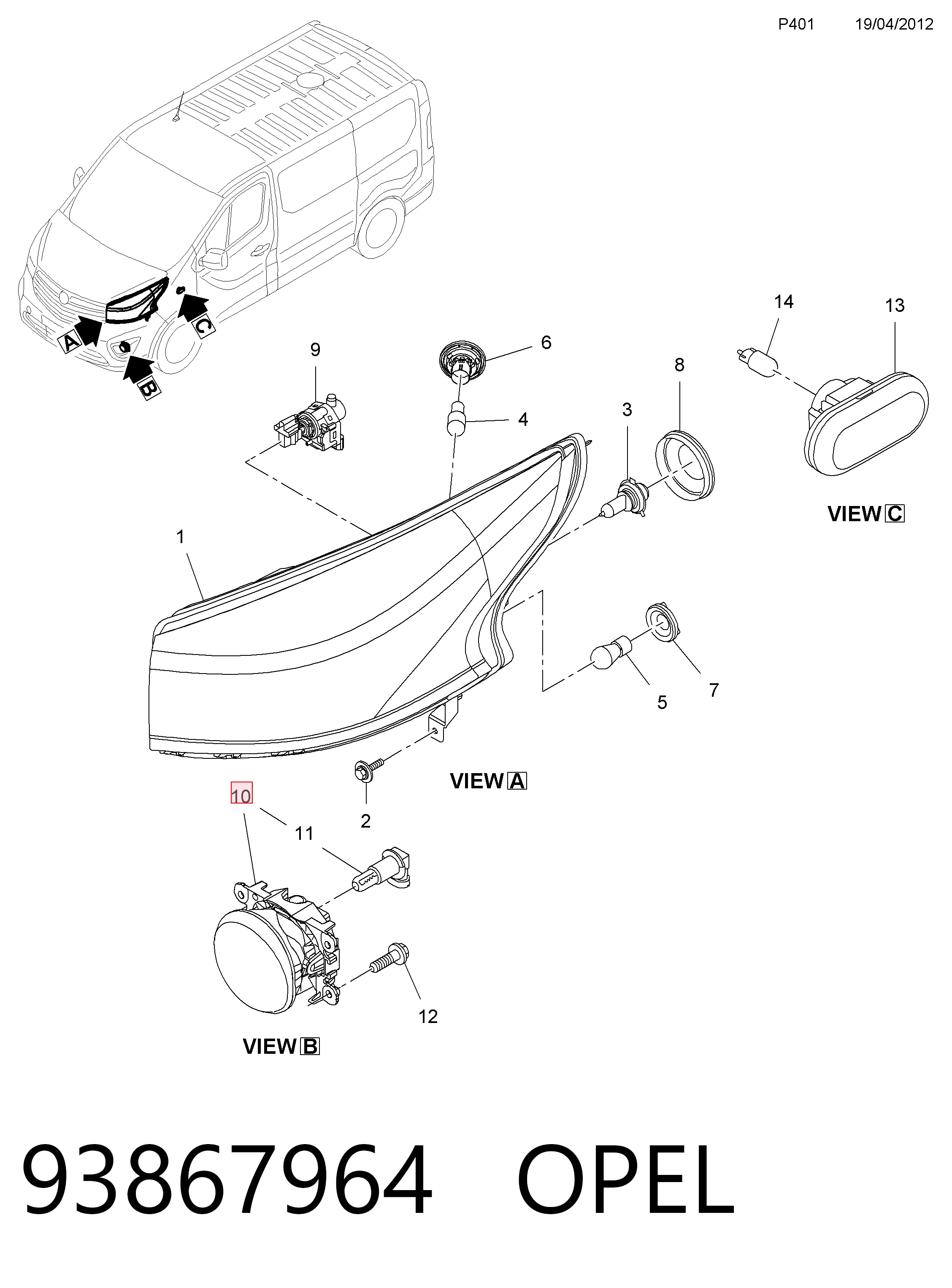 Lampa przeciwmgielna lewa/prawa Renault Megane IV kombi (K9A, K9M, K9N) (2016 - 2026) cena, od 34,05 USD