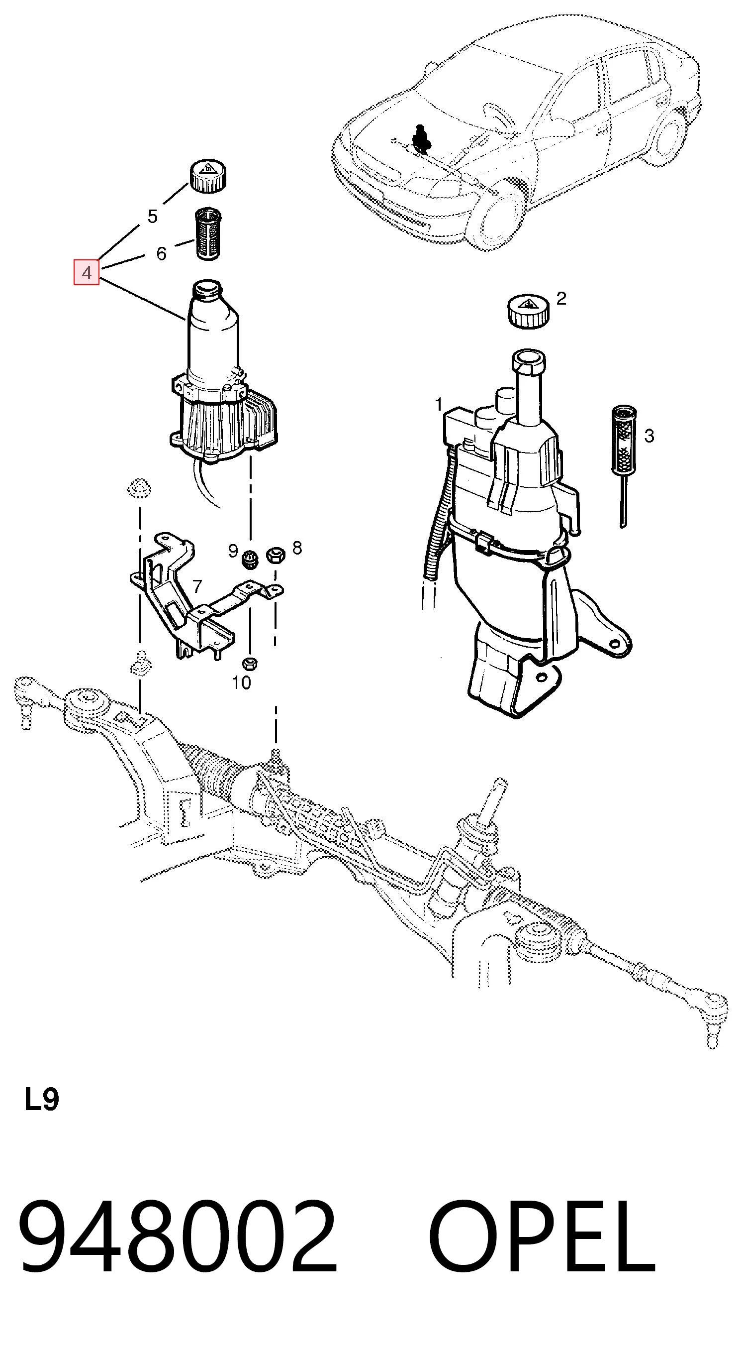  Pompa wspomagania hydraulicznego kierownicy Opel Astra 